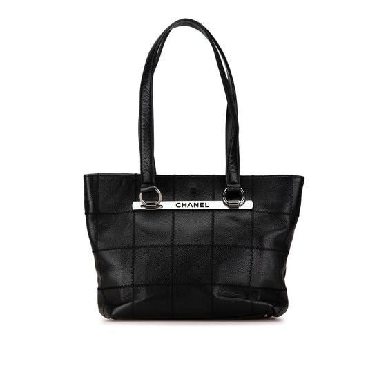 Chanel Caviar Choco Bar Tote Bag