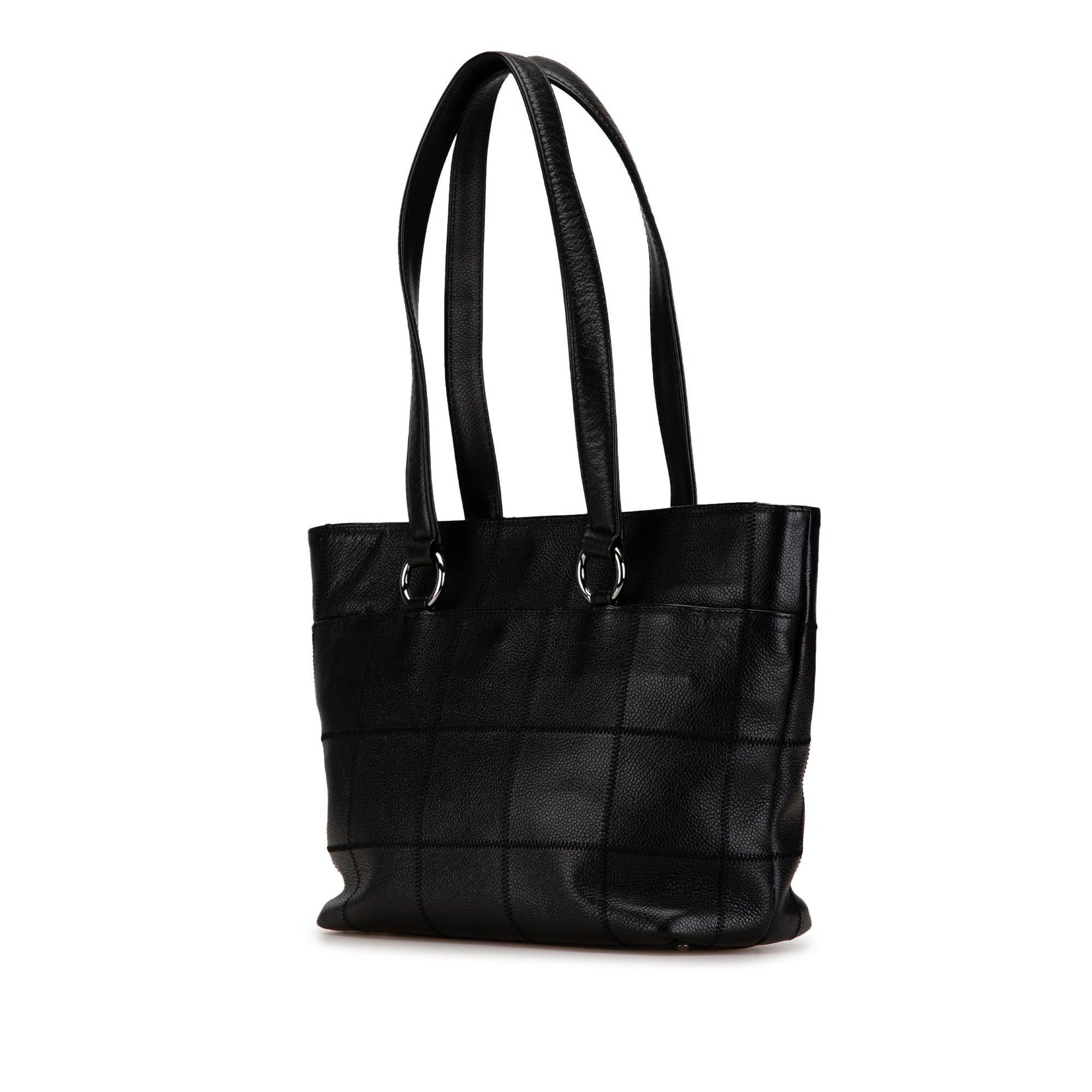 Chanel Caviar Choco Bar Tote Bag