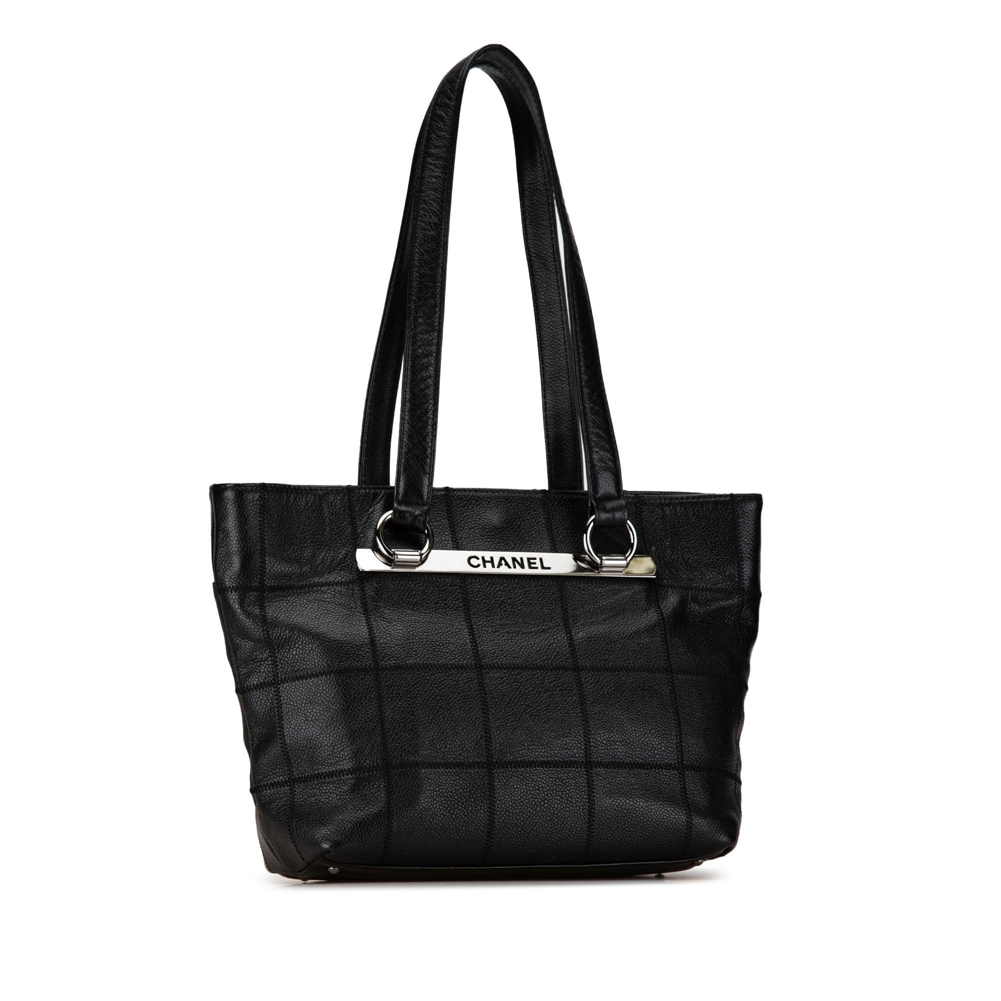 Chanel Caviar Choco Bar Tote Bag Tote 4
