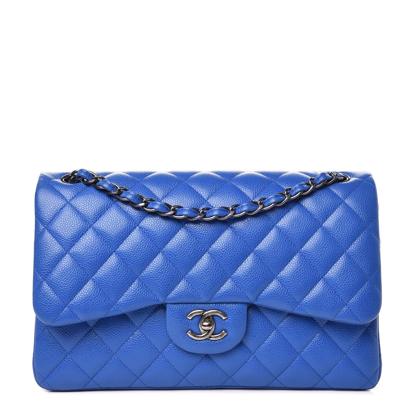 Chanel Caviar Quilted Jumbo Double Flap Handbag