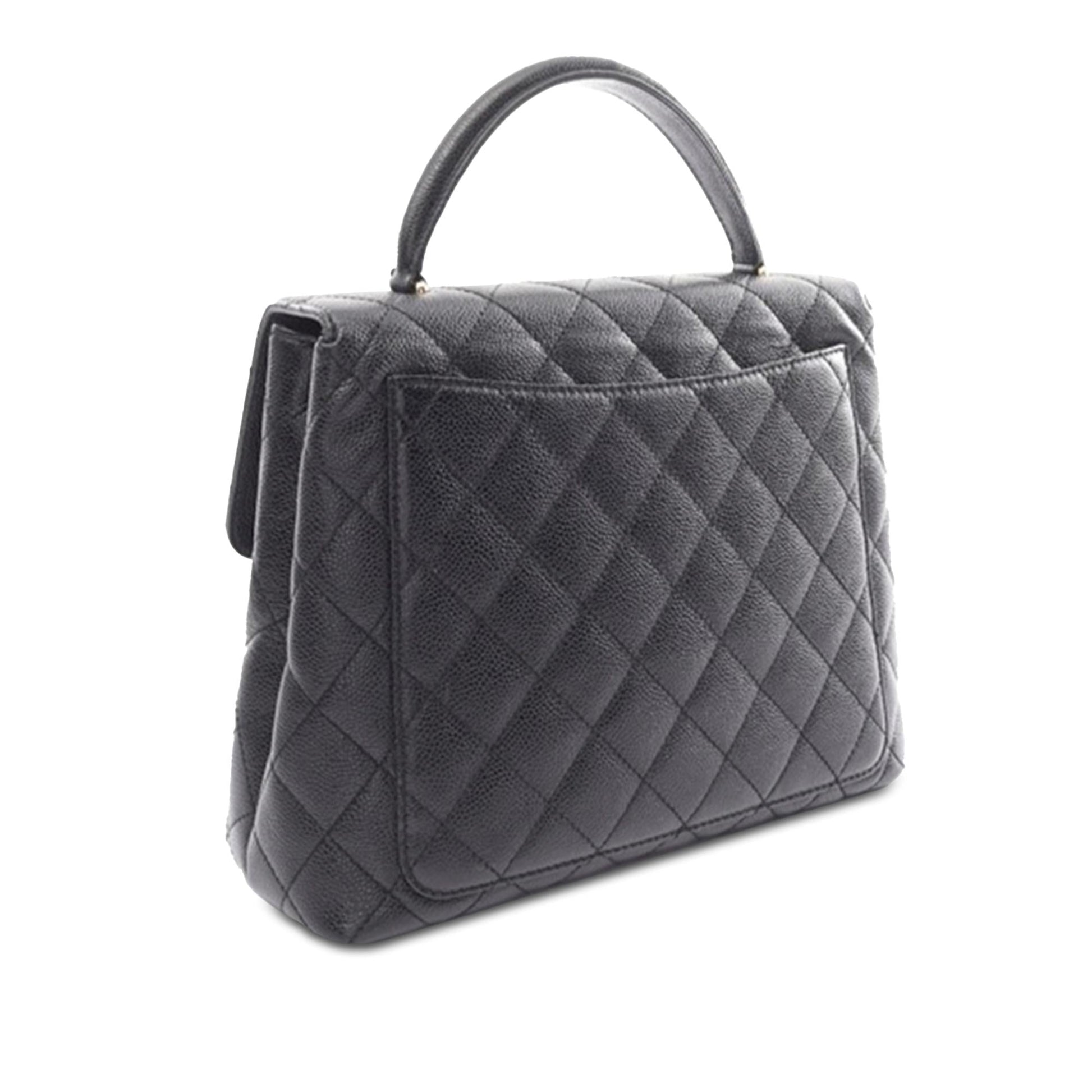 Chanel Caviar Kelly Top Handle Handbag Handle Bag