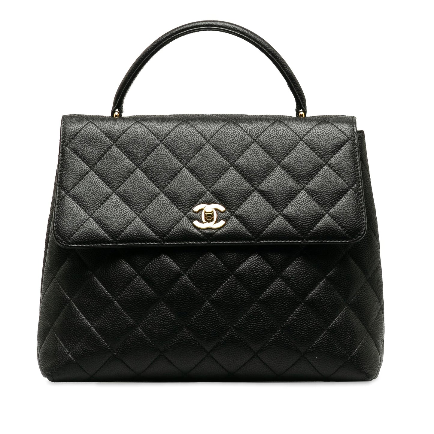 Chanel Caviar Kelly Top Handle SHG-RFopJM Handbag