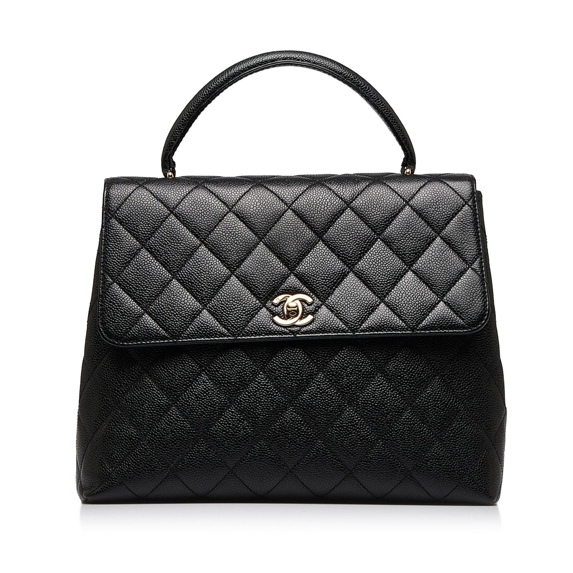 Chanel Caviar Kelly Top Handle SHG-G1RZGN Handbag