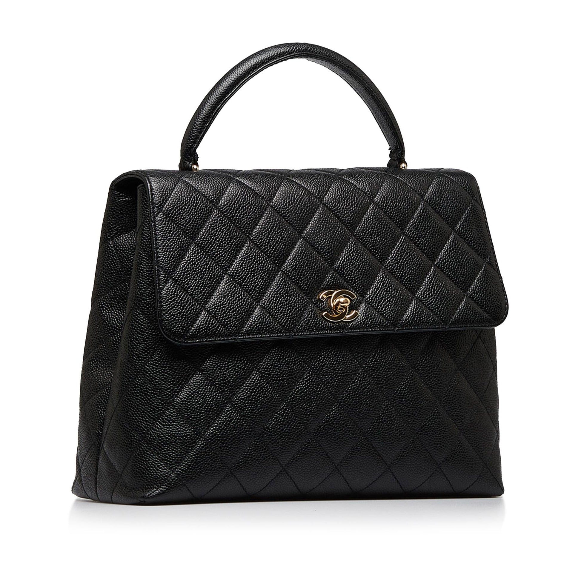 Chanel Caviar Kelly Top Handle SHG-G1RZGN Handbag