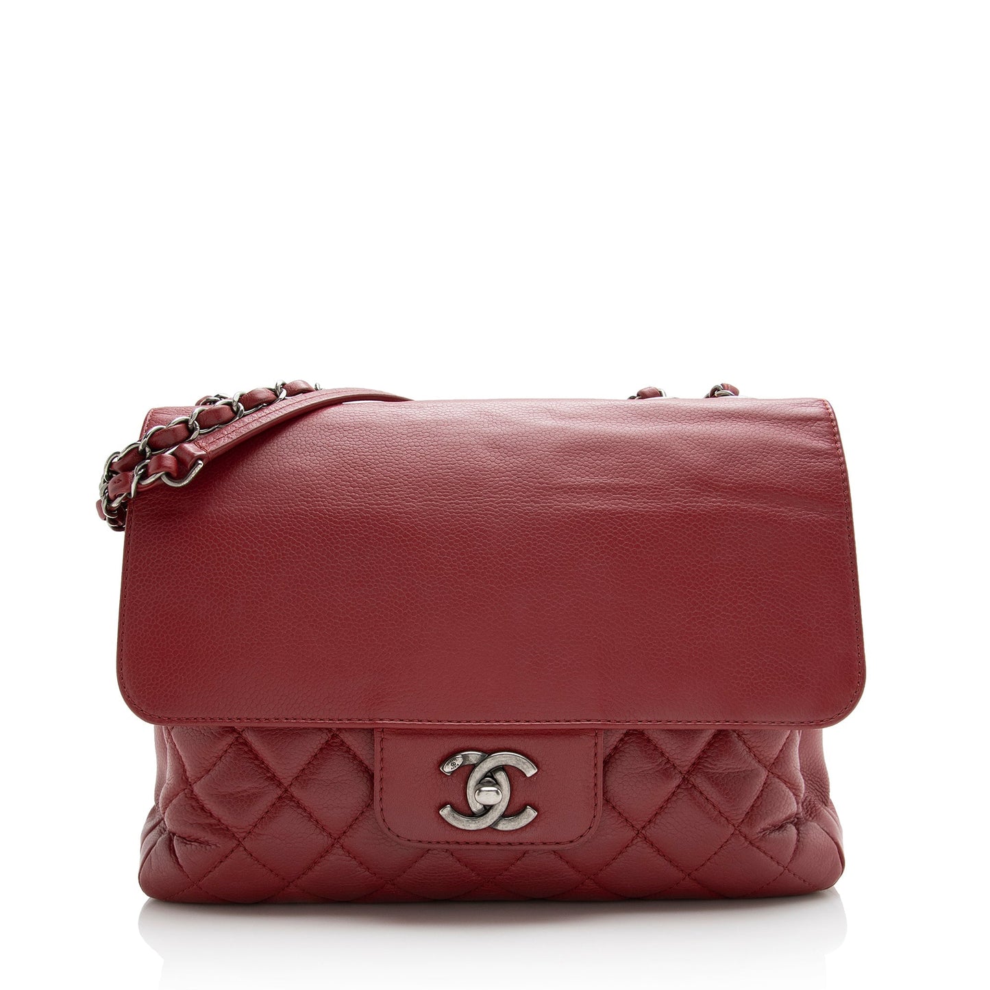 Chanel Caviar All About Flap SHF Leather Shoulder Bag