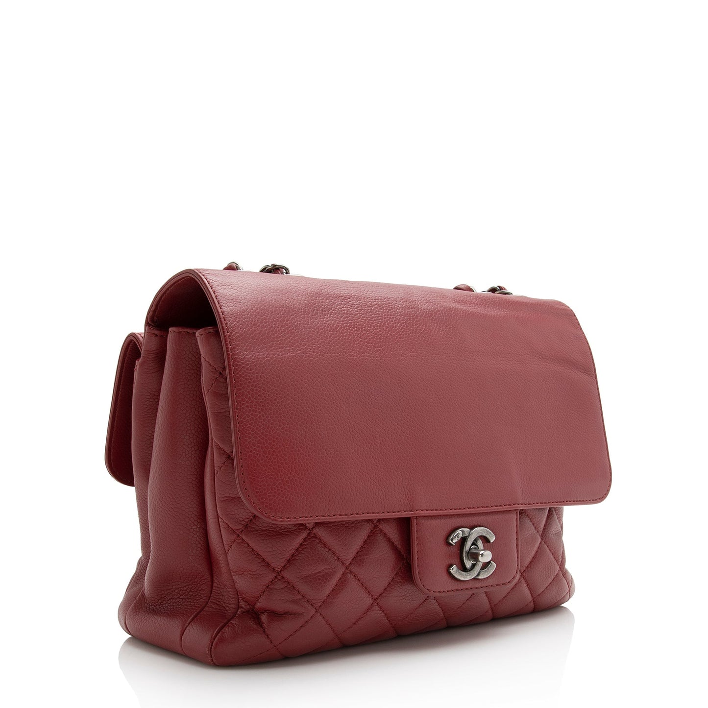 Chanel Caviar All About Flap SHF Leather Shoulder Bag