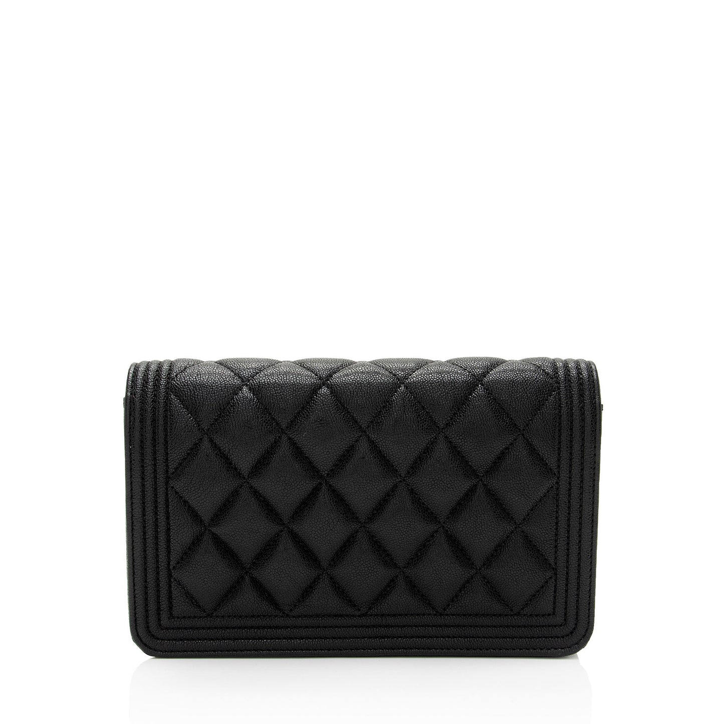 Chanel Caviar Boy on SHF-Rw1D6r Leather Wallet Case
