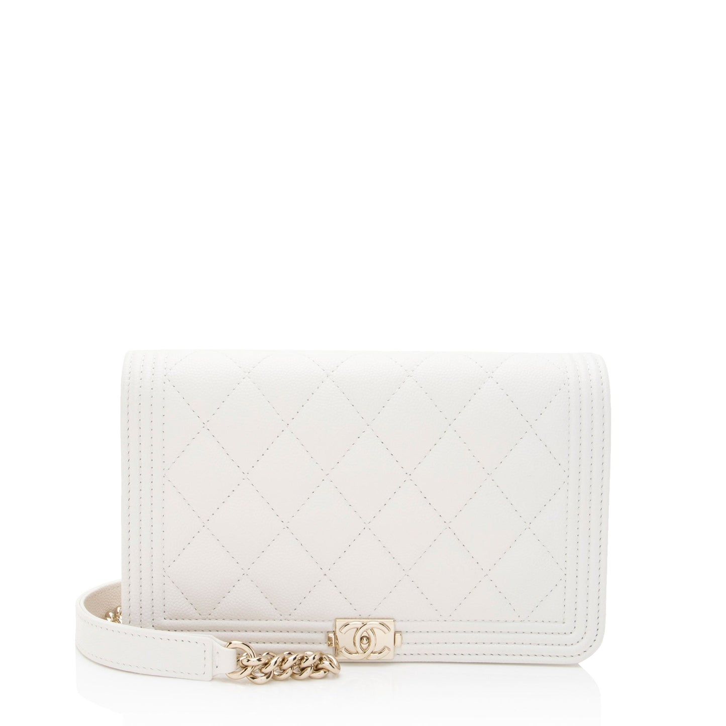 Chanel Caviar Boy on SHF-z9WBsL Leather Wallet Case