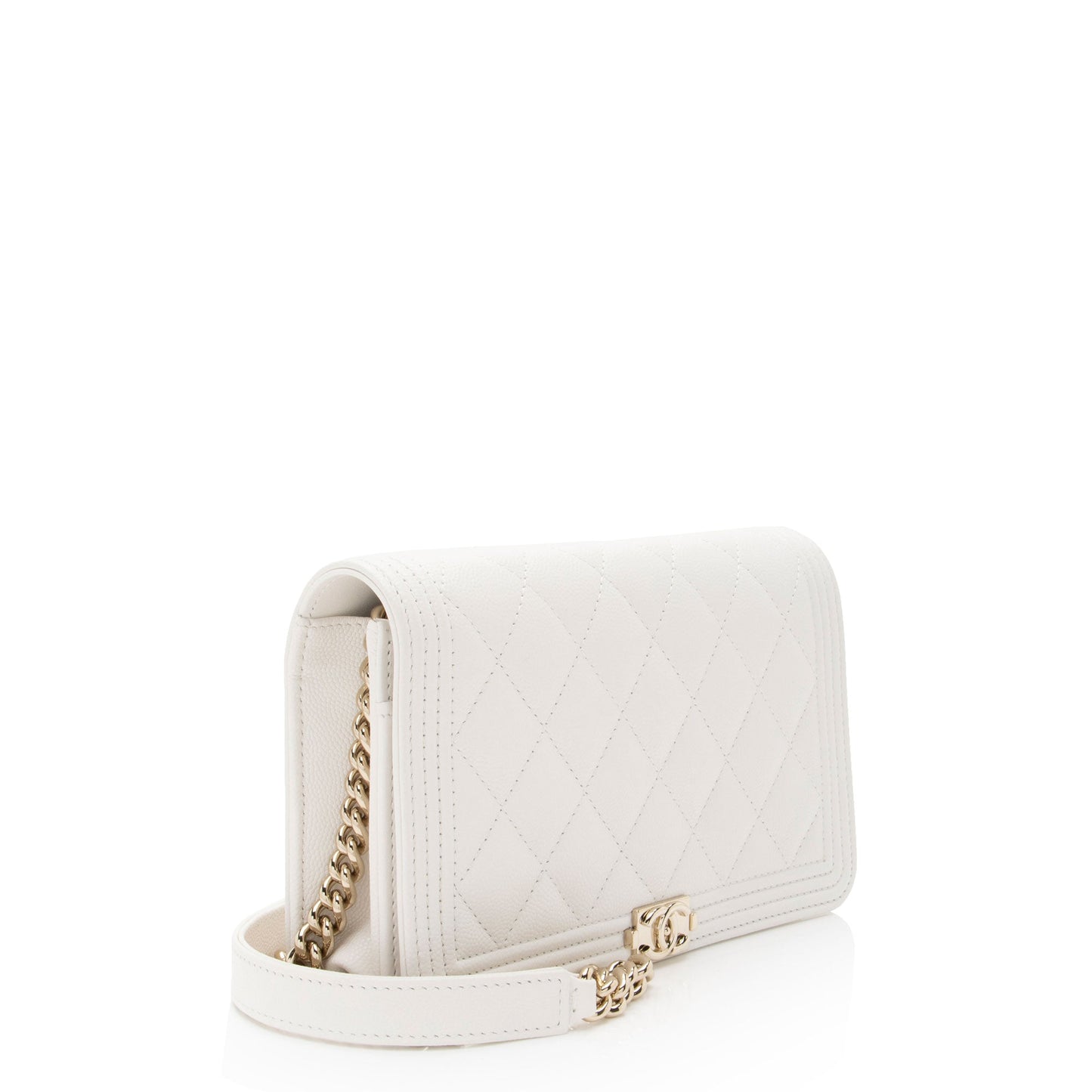 Chanel Caviar Boy on SHF-z9WBsL Leather Wallet Case
