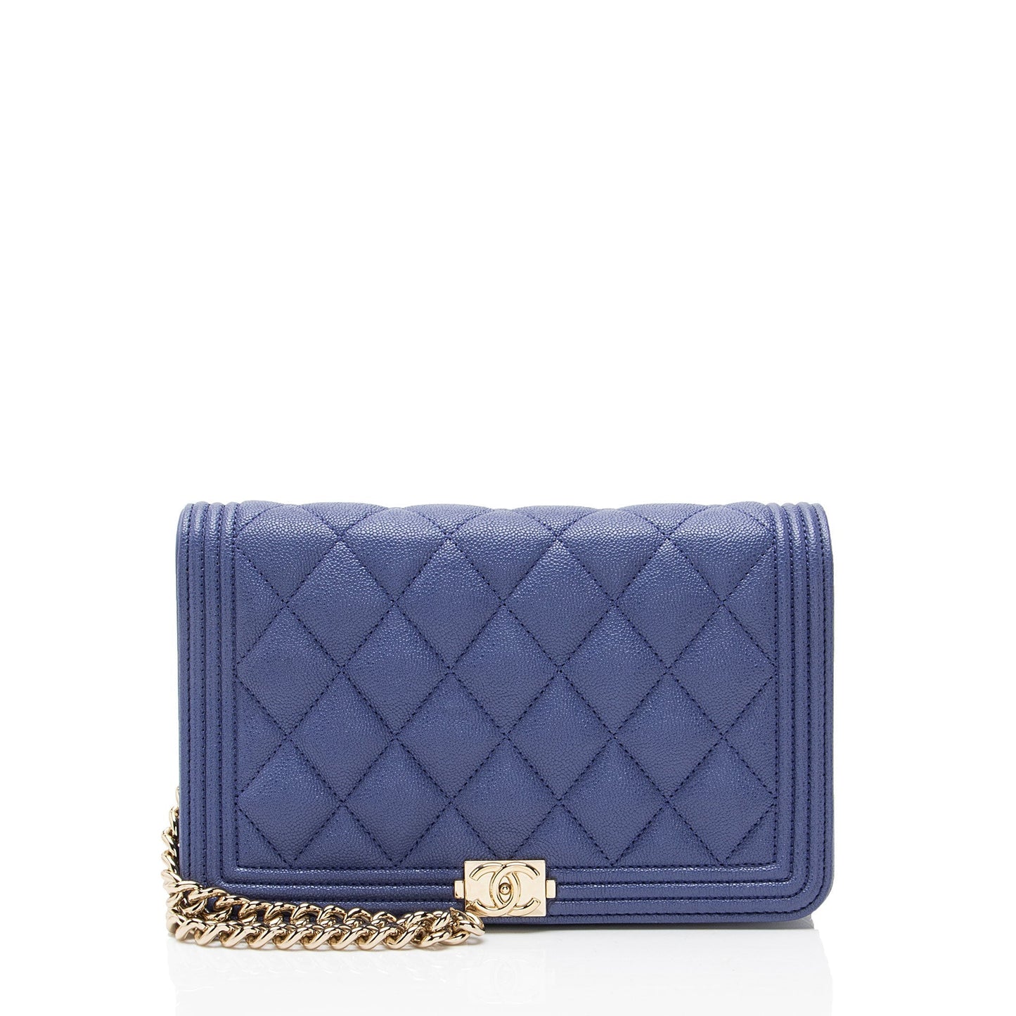 Chanel Caviar Boy on Leather Wallet Case