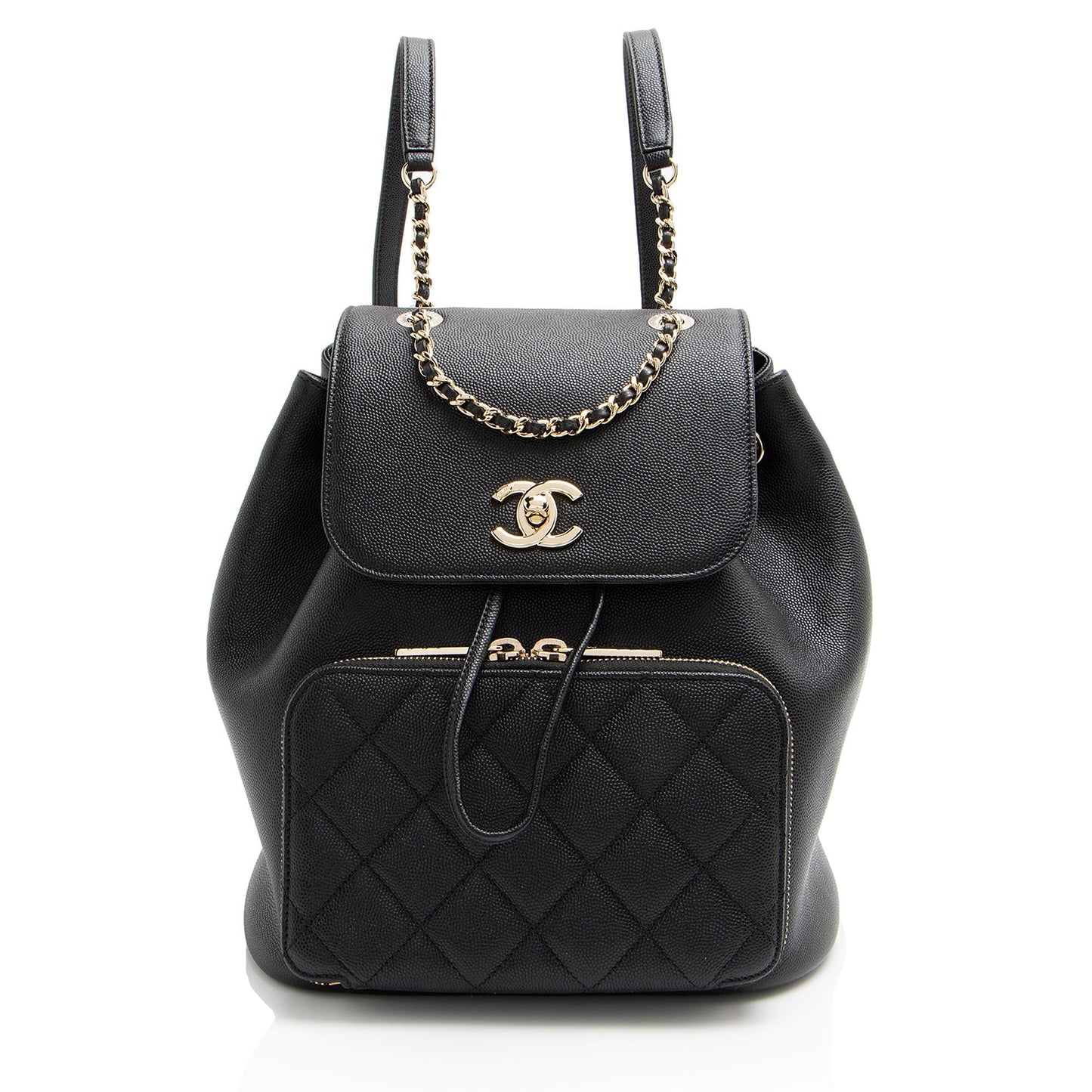 Chanel Caviar Business Affinity Backpack SHF-oTQxcP Leather