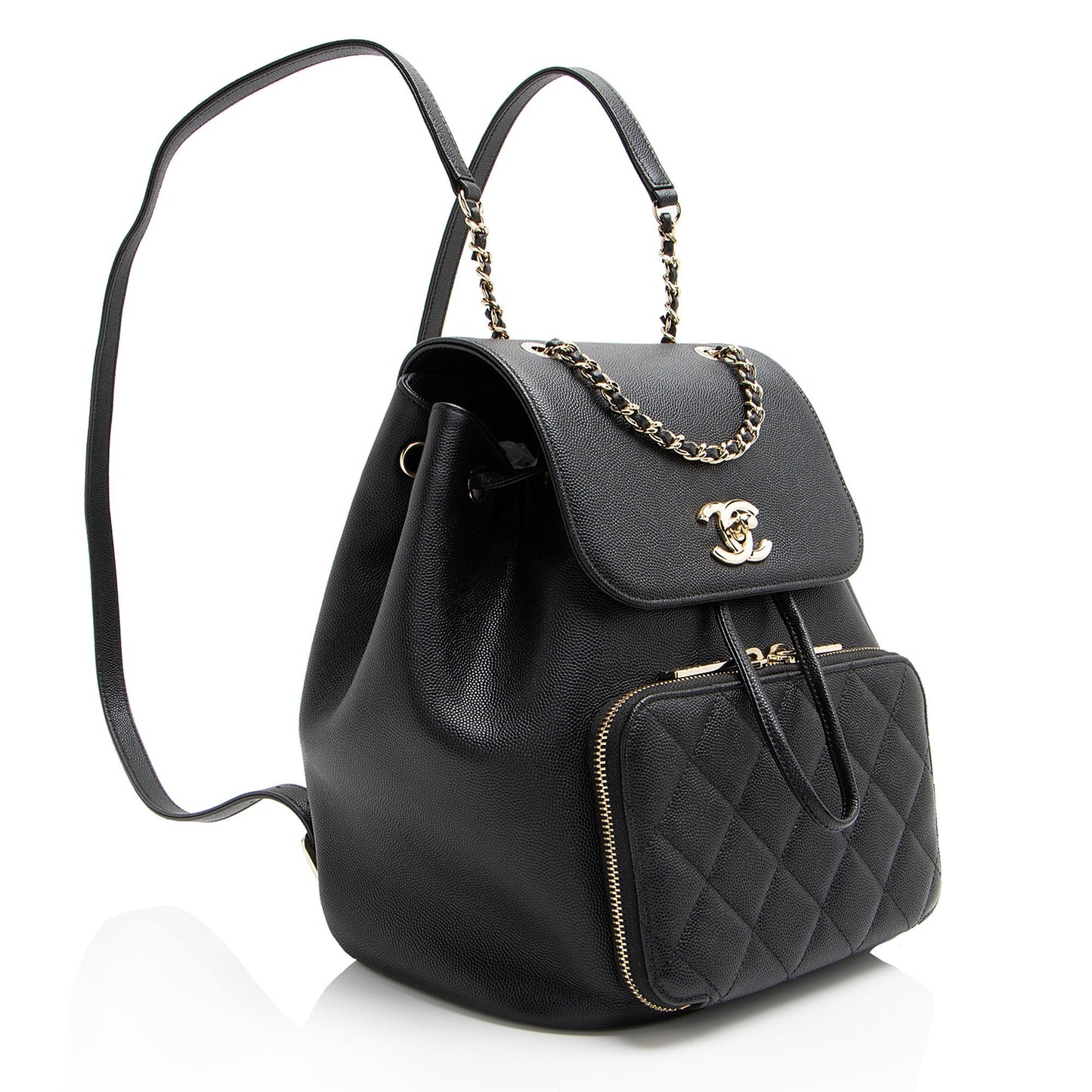 Chanel Caviar Business Affinity Backpack SHF-oTQxcP Leather