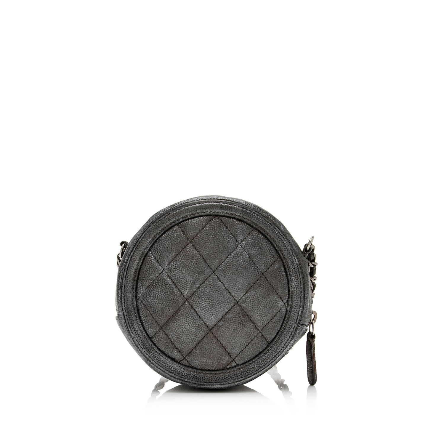 Chanel Caviar CC Filigree Round SHF-B82Fj9 Leather Clutch Bag