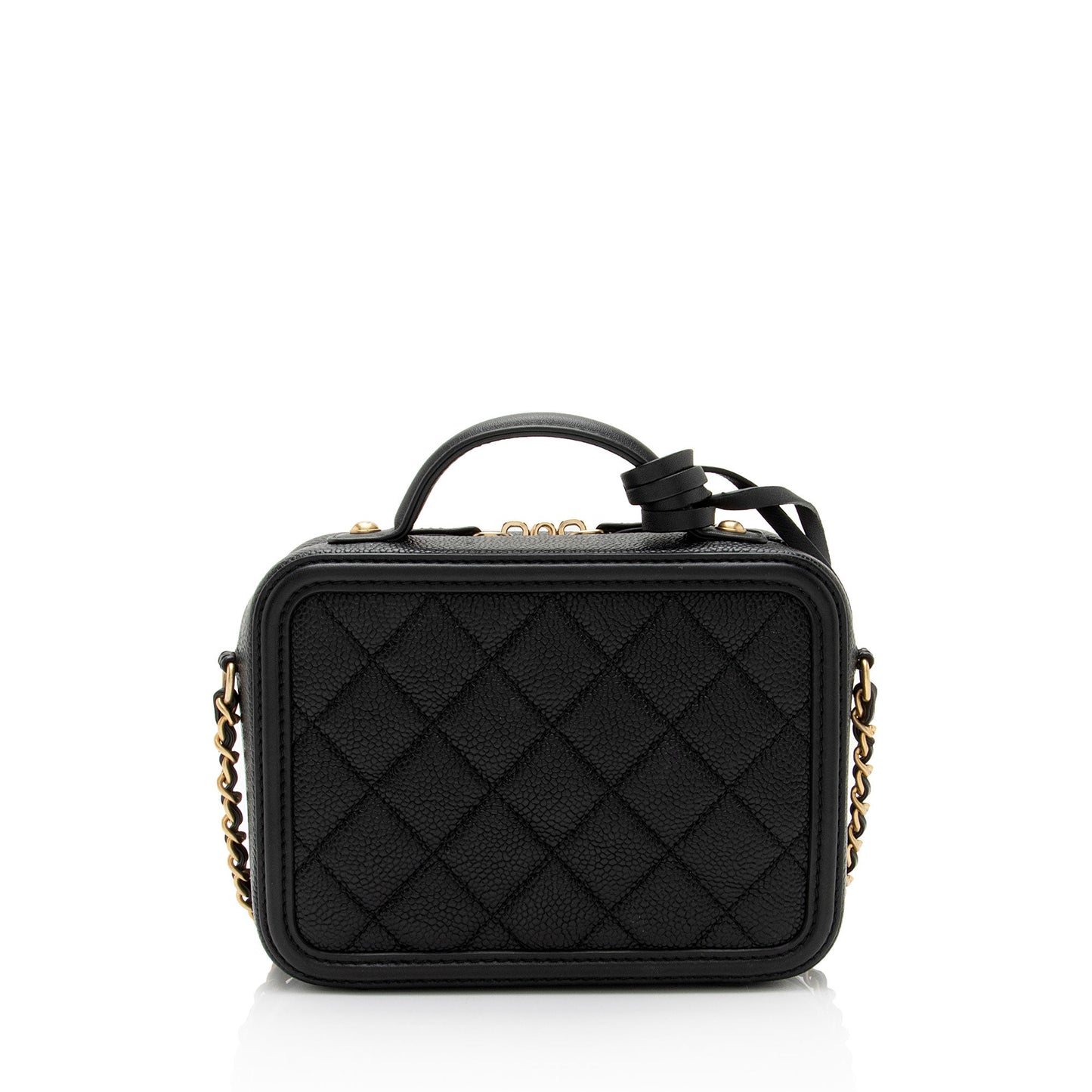 Chanel Caviar CC Filigree Vanity SHF-0Nks5y Small Leather Handbag