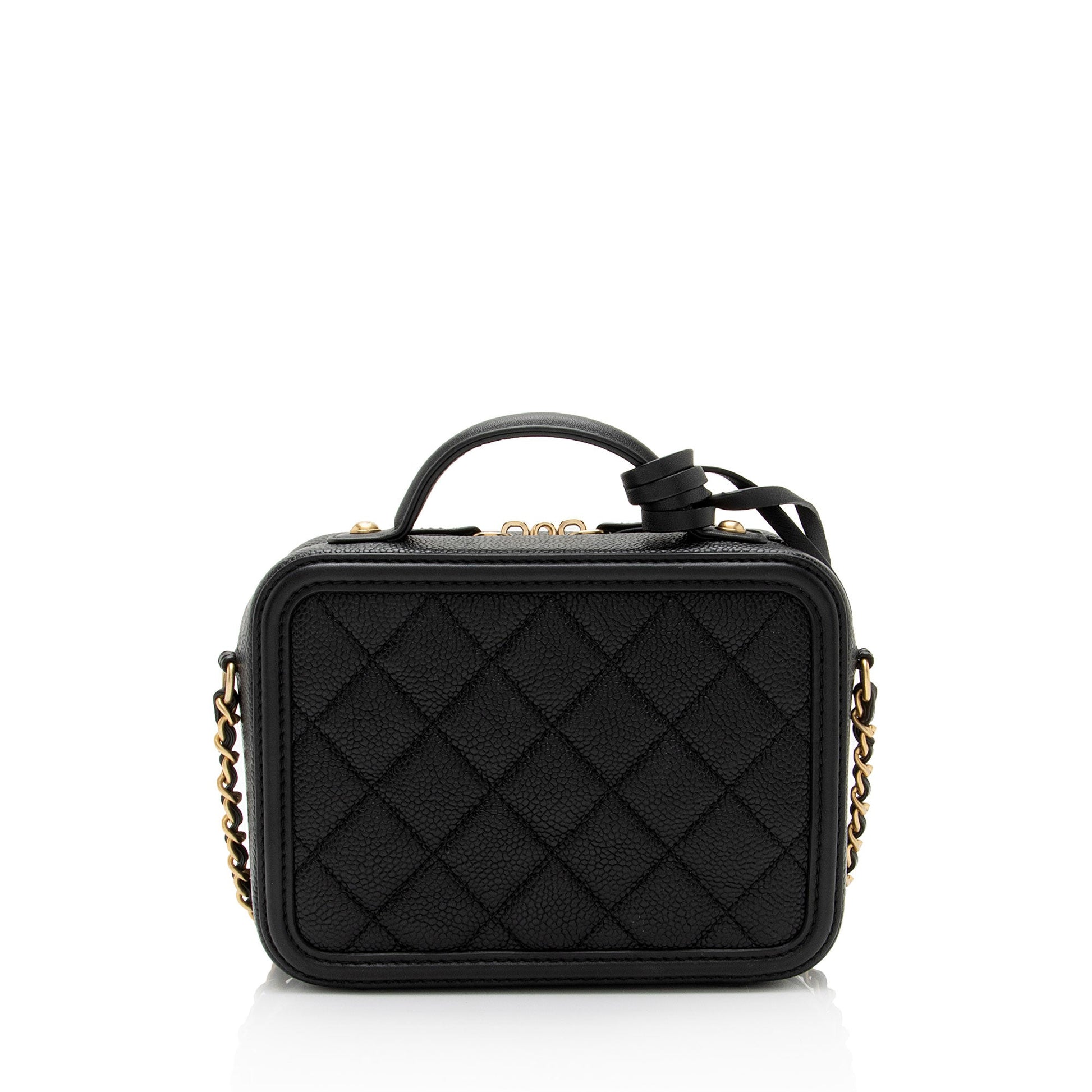 Chanel Caviar CC Filigree Vanity SHF-0Nks5y Small Leather Handbag