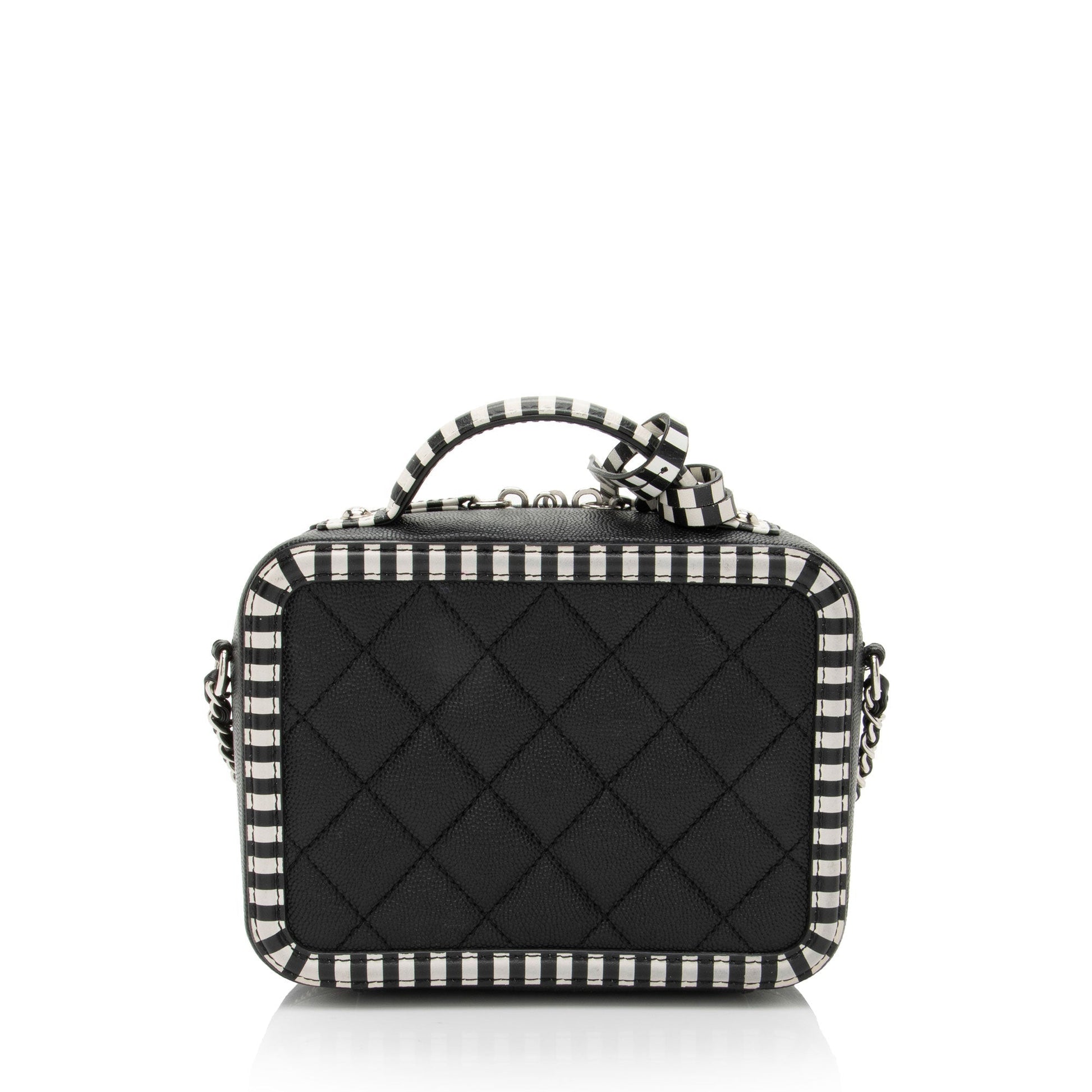 Chanel Caviar CC Filigree Vanity Small Leather Handbag