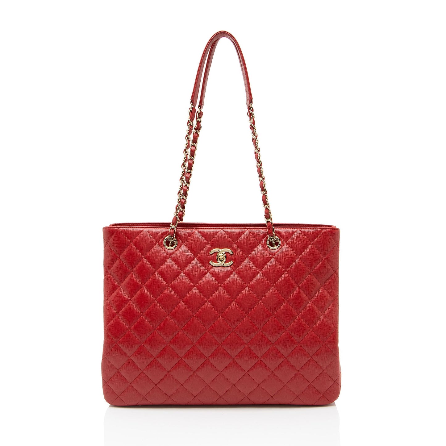 Chanel Caviar CC Shopping Leather Tote Bag Shopping Tote