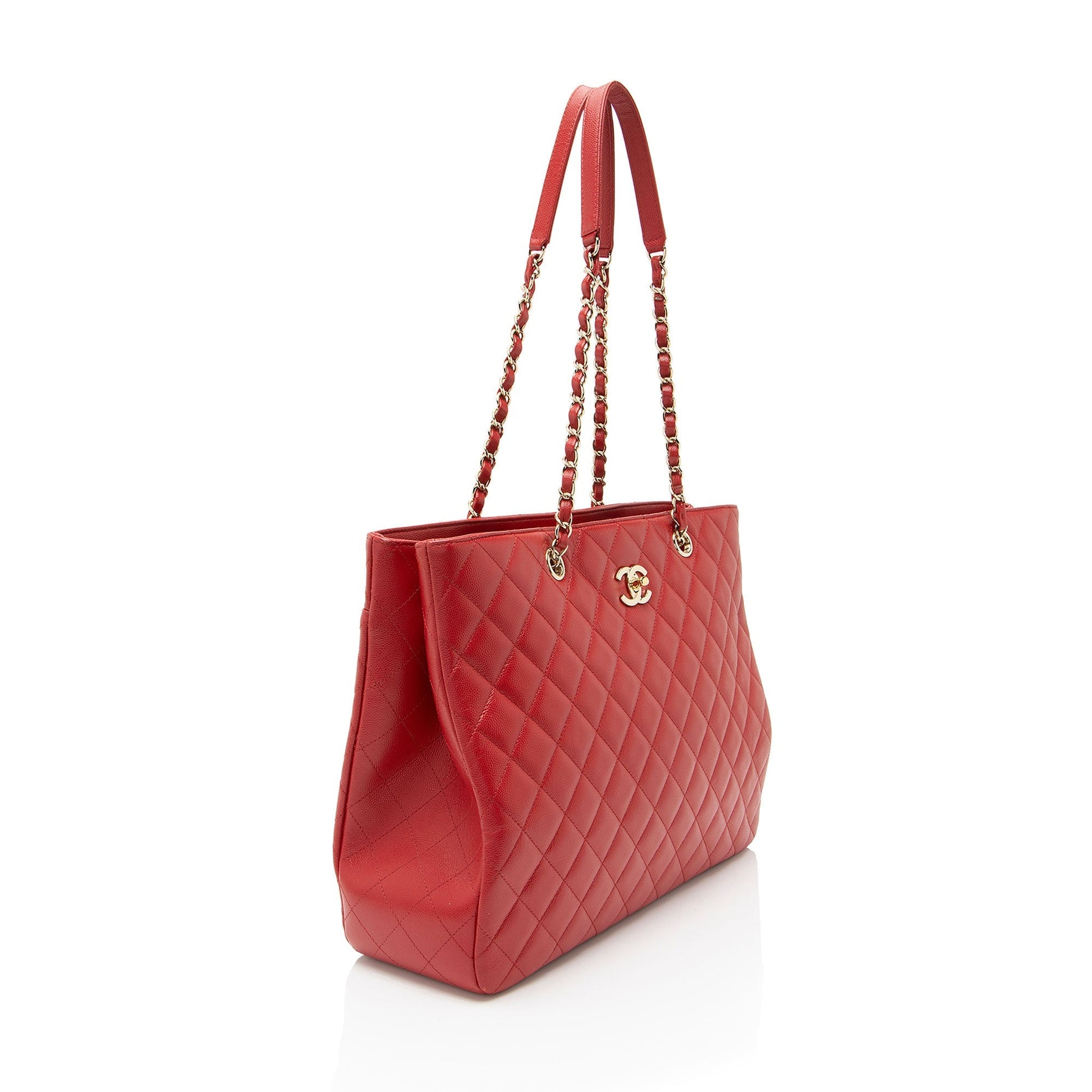 Chanel Caviar CC Shopping Leather Tote Bag Shopping Tote