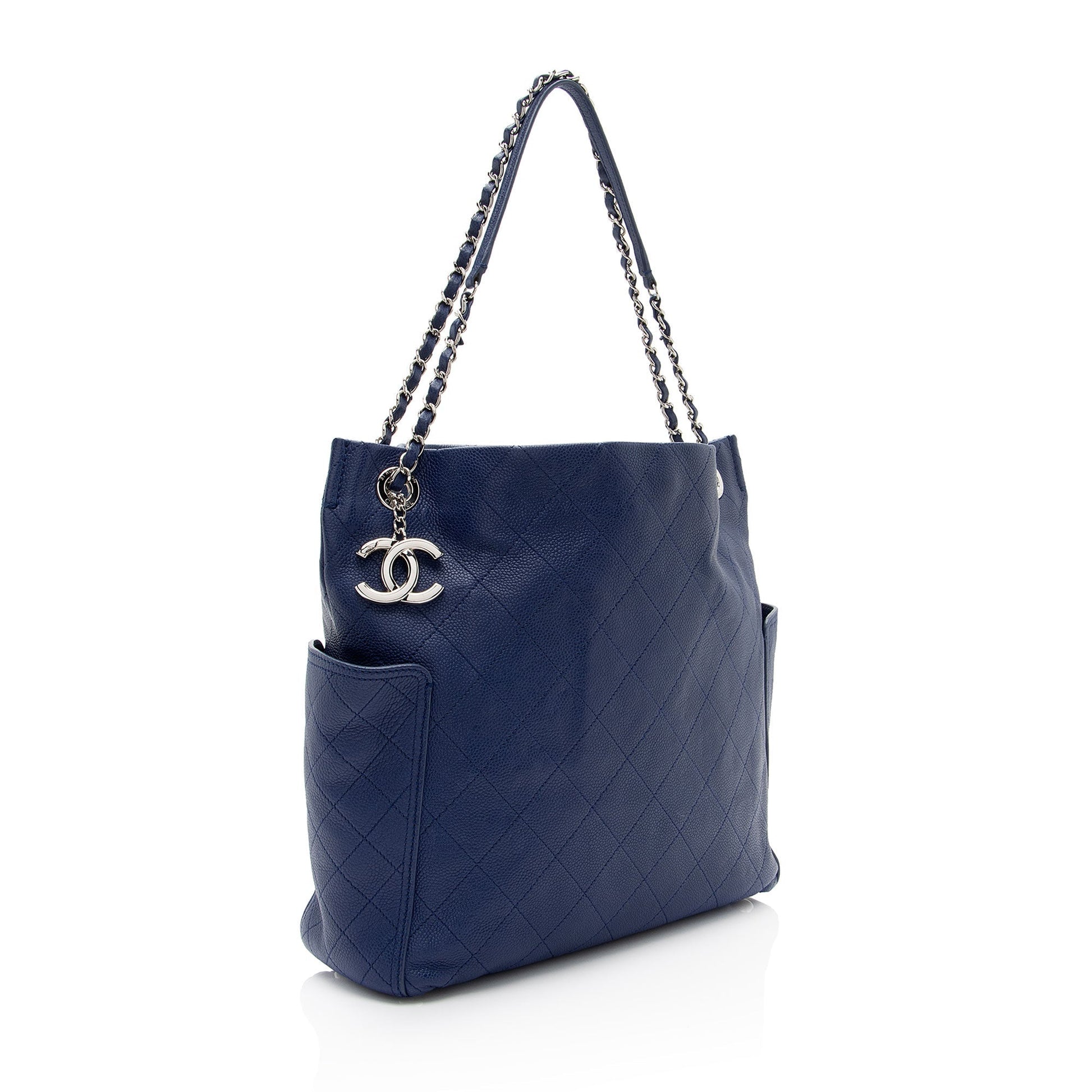 Chanel Caviar CC Pocket Hobo SHF-FN0TcF Leather Shoulder Bag