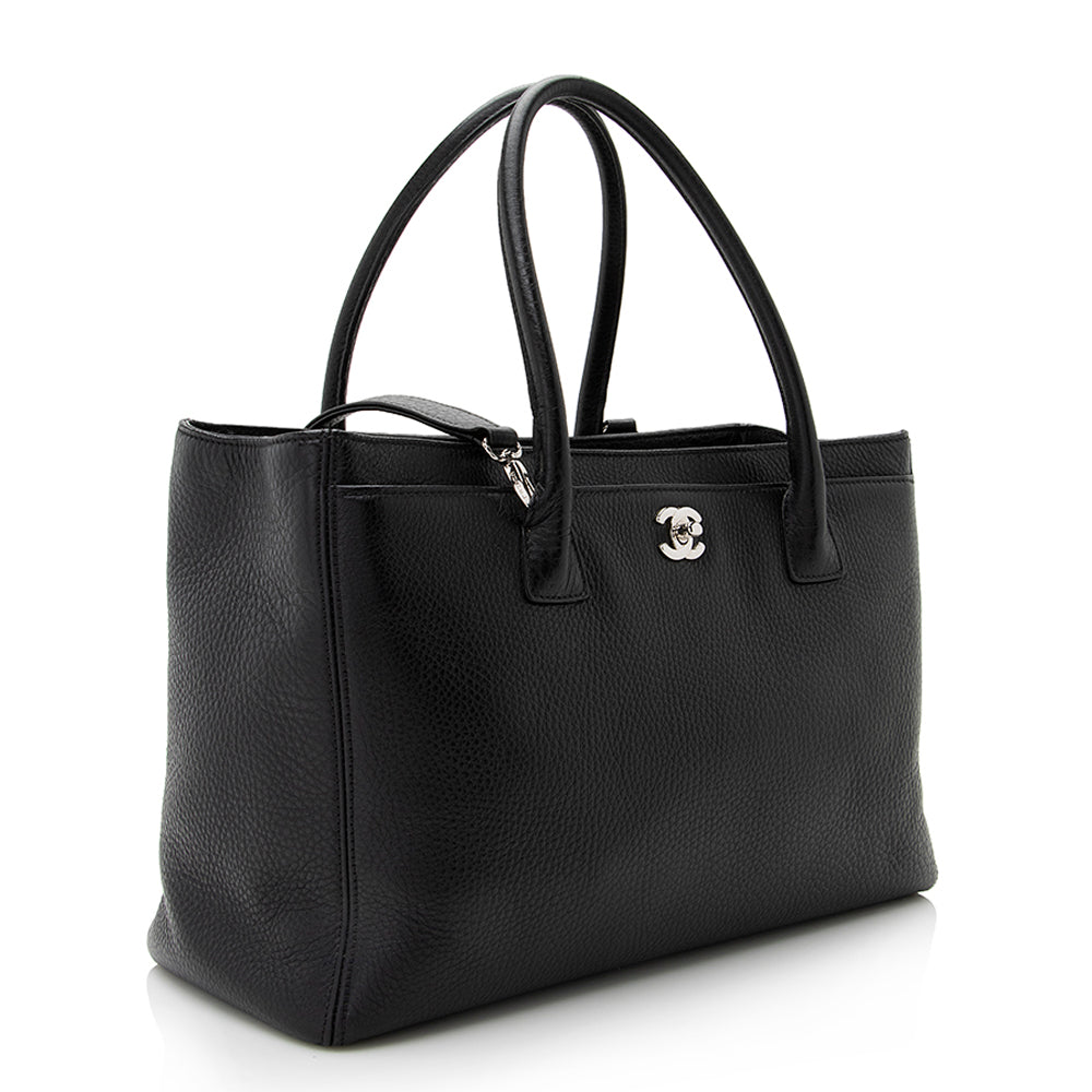 Chanel Caviar Cerf Classic Executive SHF Leather Tote Bag