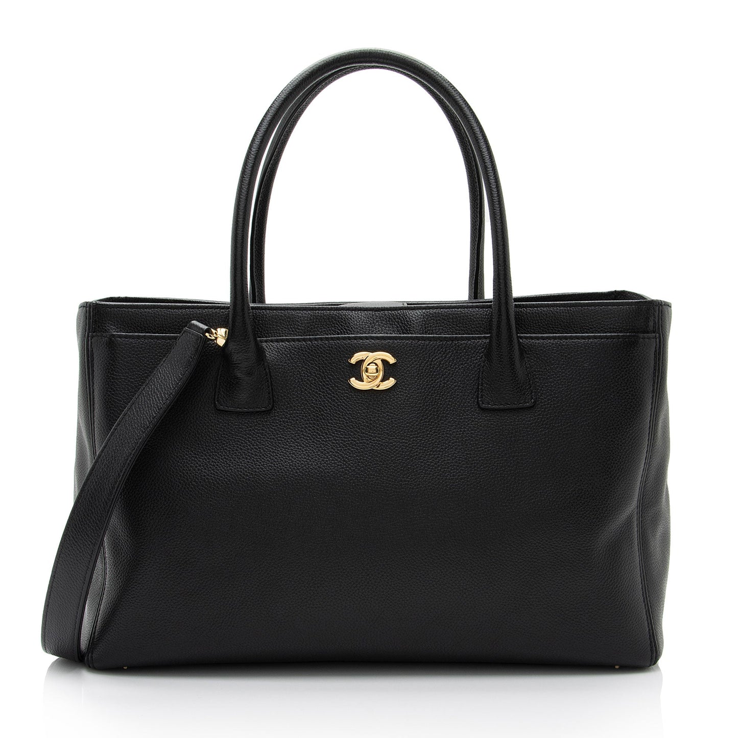 Chanel Caviar Cerf Classic Executive SHF-vQMVxy Leather Tote Bag