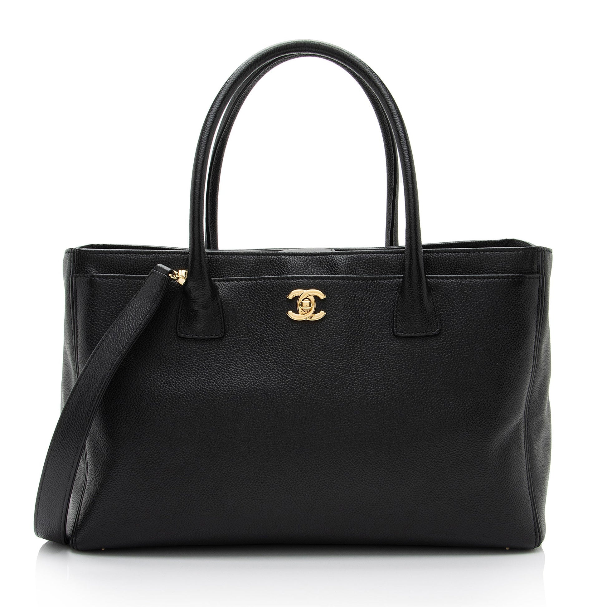 Chanel Caviar Cerf Classic Executive SHF-vQMVxy Leather Tote Bag