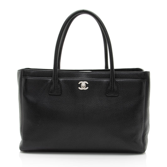 Chanel Caviar Cerf Classic Executive Leather Tote Bag