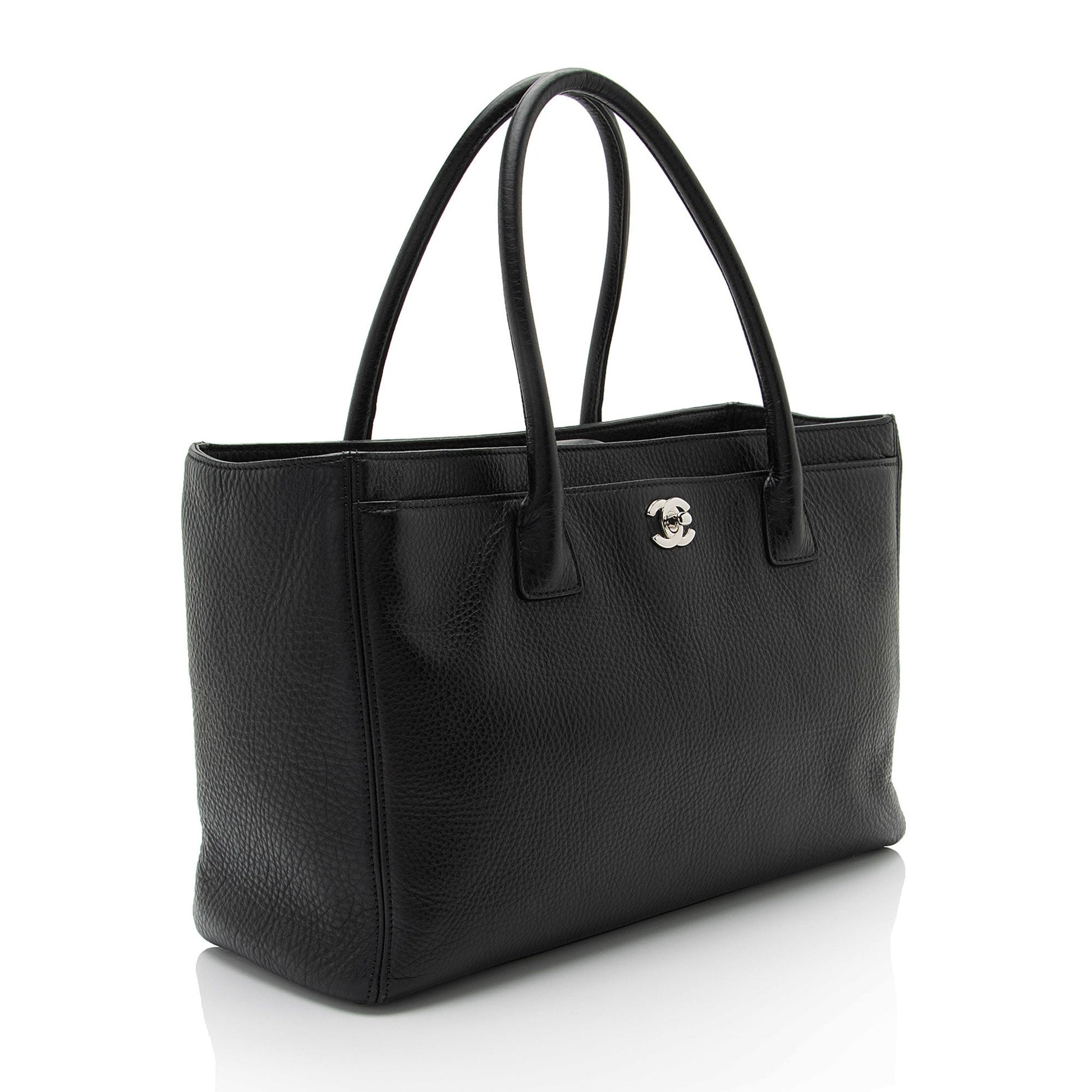 Chanel Caviar Cerf Classic Executive Leather Tote Bag