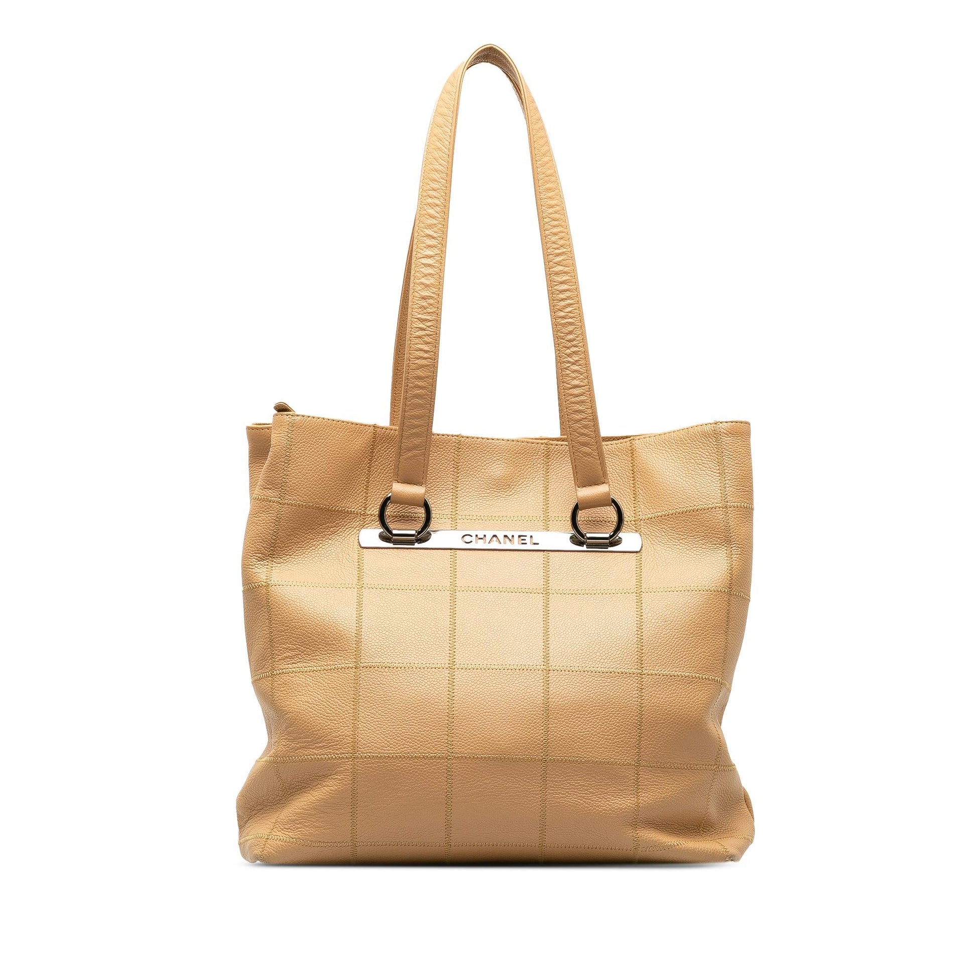 Chanel Caviar Chocolate Bar SHG-FmIiEJ Leather Tote Bag