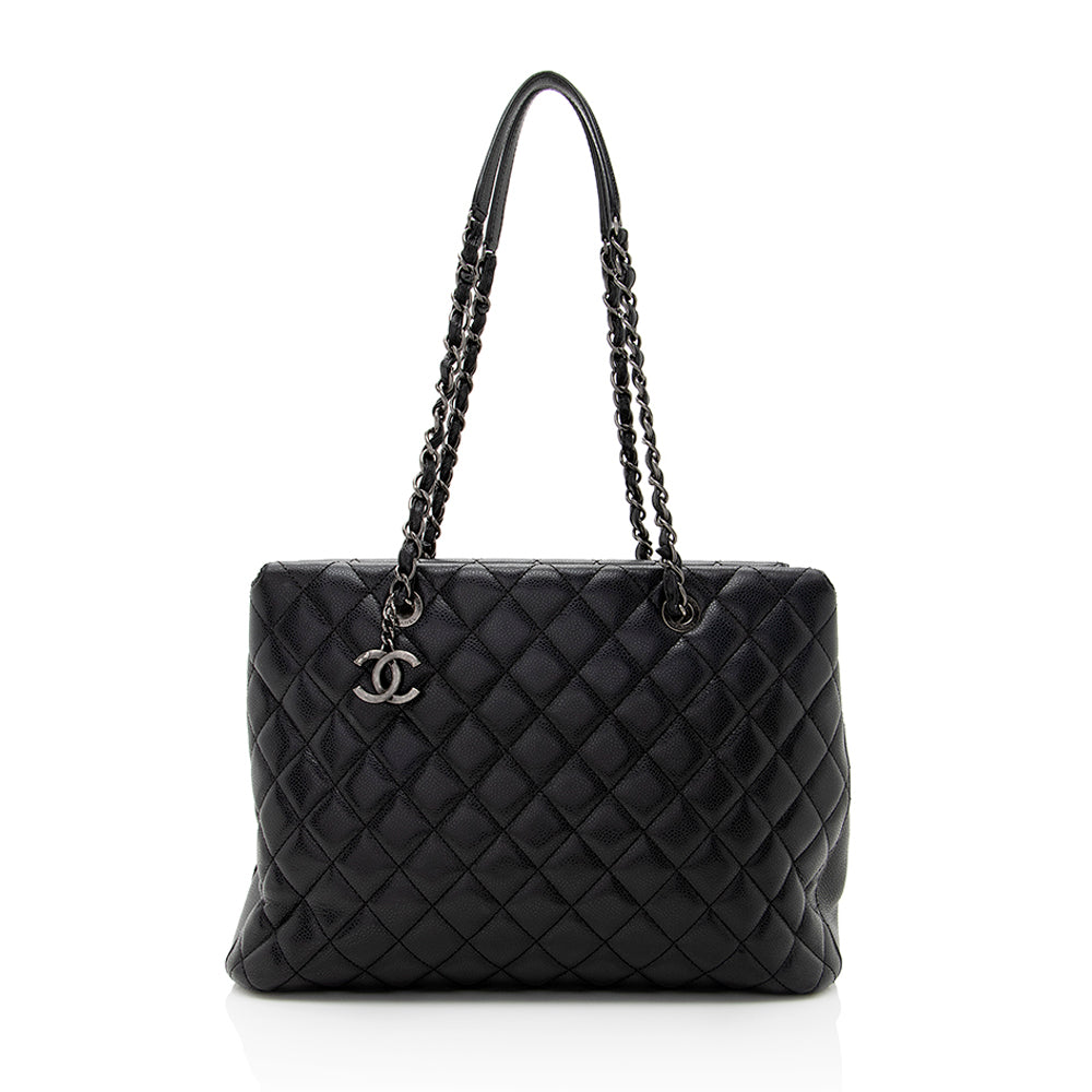 Chanel Caviar City Shopping SHF Leather Tote Bag