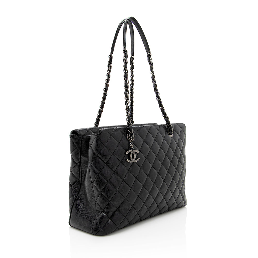 Chanel Caviar City Shopping SHF Leather Tote Bag