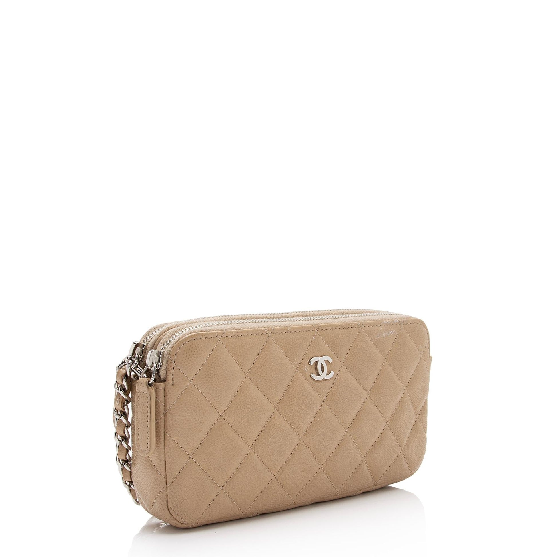 Chanel Caviar Classic SHF-e5R9s1 Leather Clutch Bag