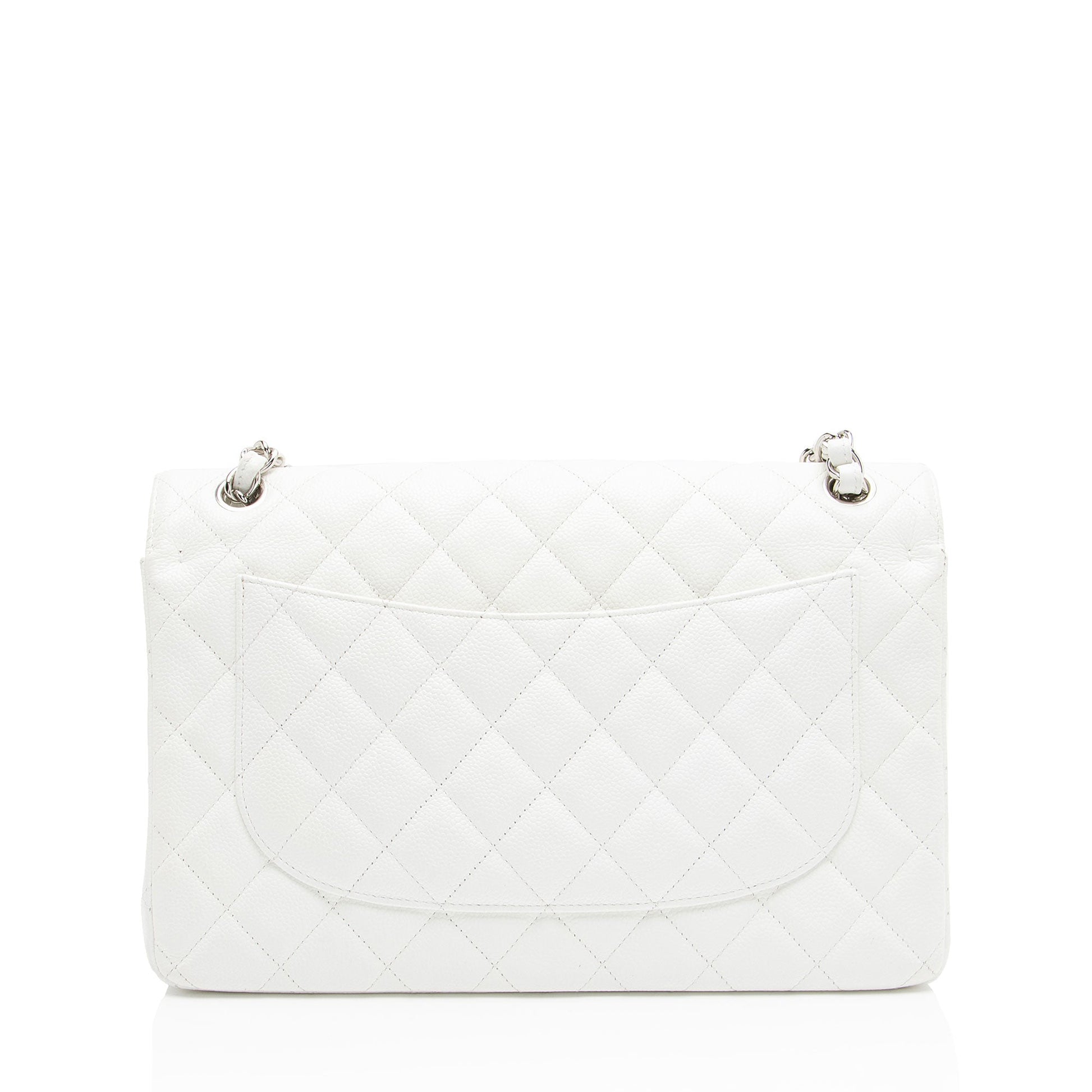 Chanel Caviar Classic Jumbo Double Flap Leather Shoulder Bag Bag 1