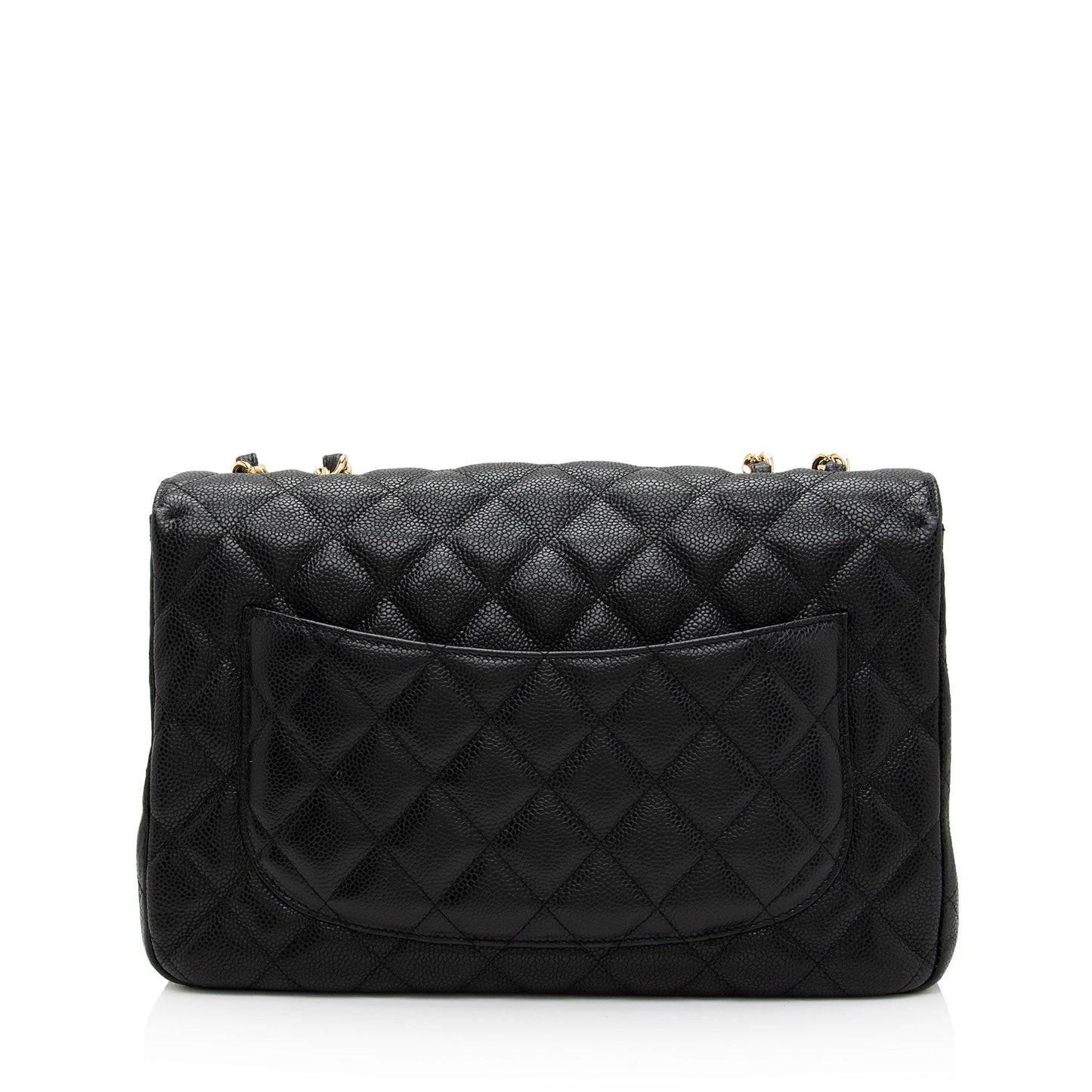 Chanel Caviar Classic Jumbo Single Flap SHF-LFr7oi Leather Shoulder Bag