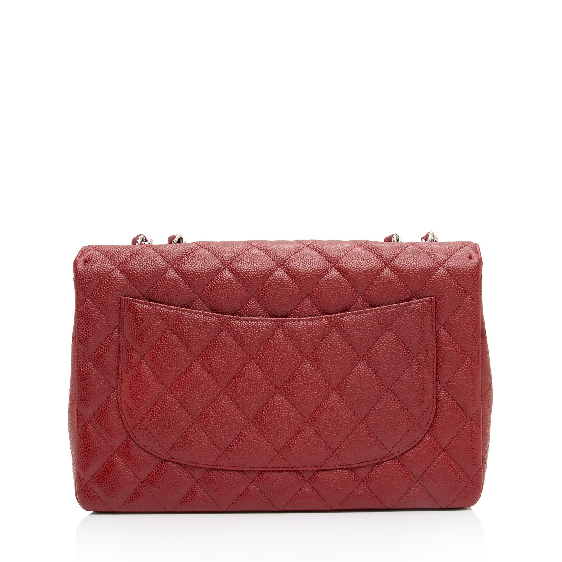 Chanel Caviar Classic Jumbo Single Flap SHF-xdYaEs Leather Shoulder Bag