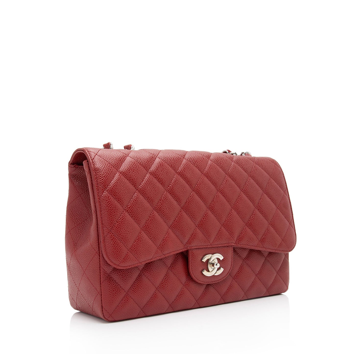 Chanel Caviar Classic Jumbo Single Flap SHF-xdYaEs Leather Shoulder Bag
