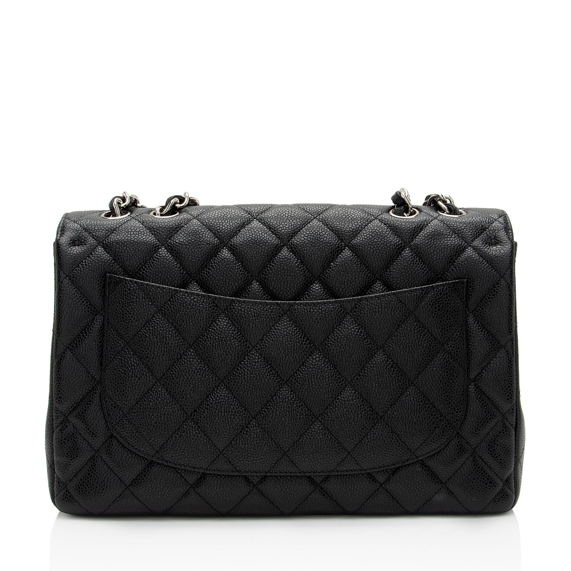 Chanel Caviar Classic Jumbo Single Flap SHF-LHfnsx Leather Shoulder Bag