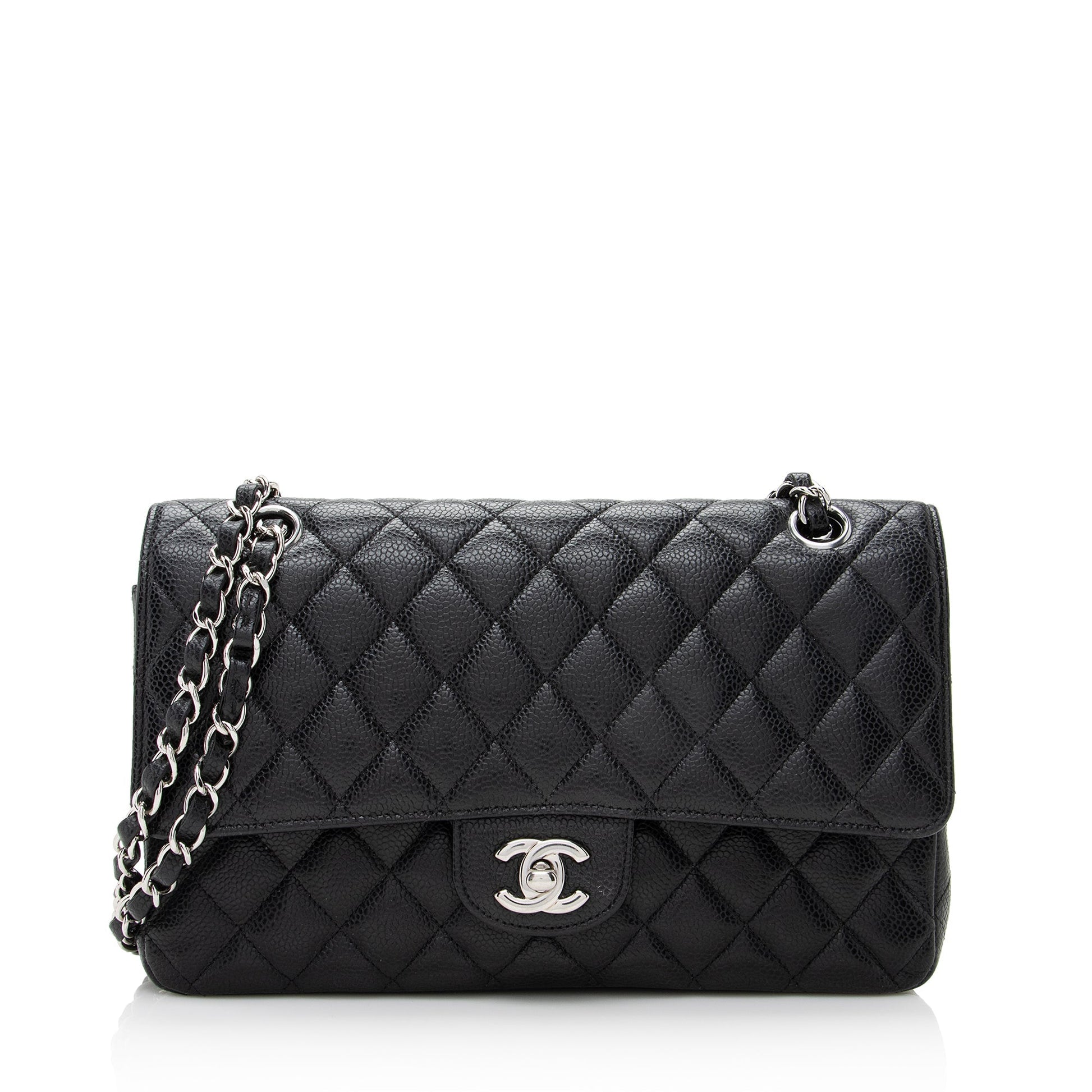Chanel Caviar Classic Double Flap - FINAL Leather Shoulder Bag