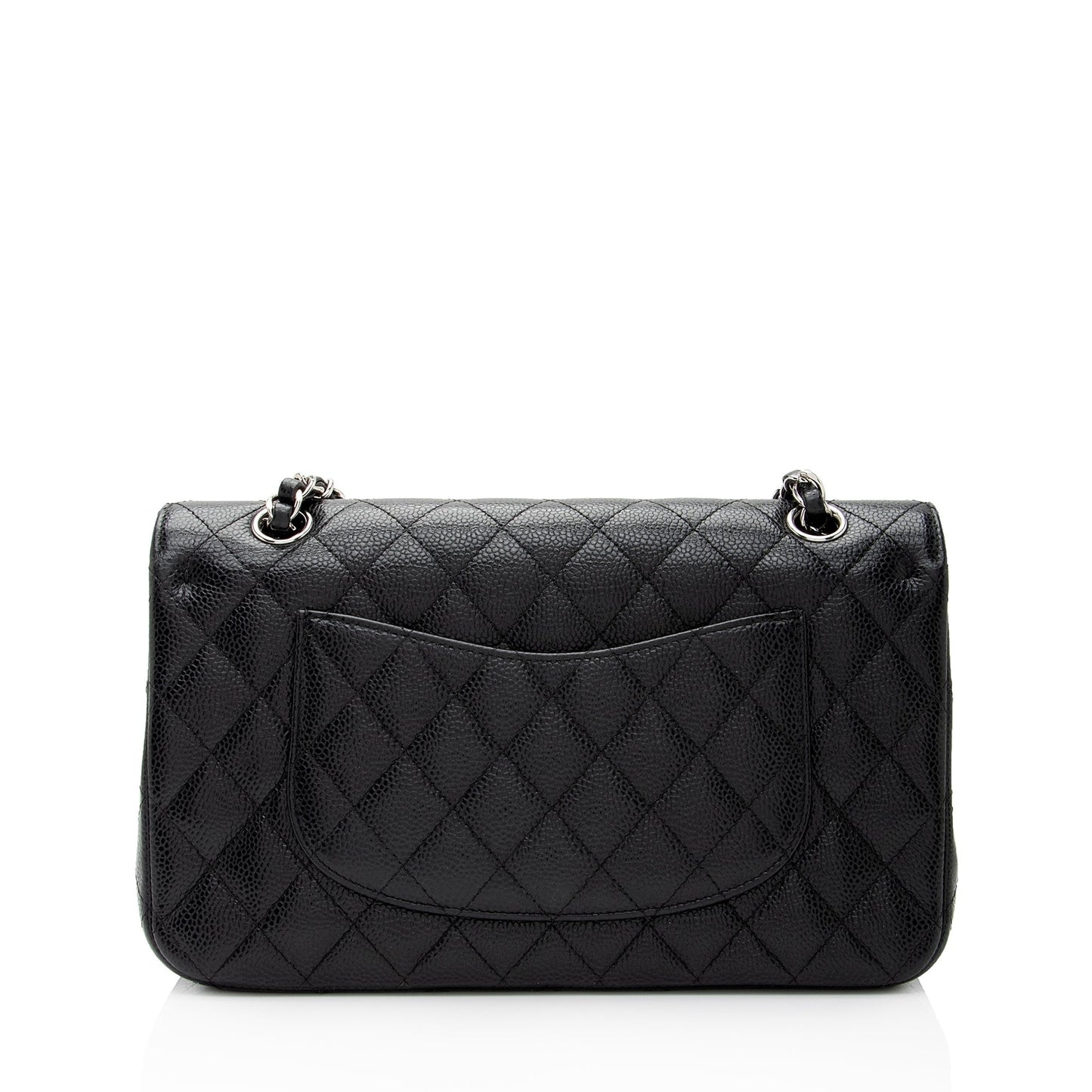 Chanel Caviar Classic Double Flap SHF-9ANmGR Leather Shoulder Bag