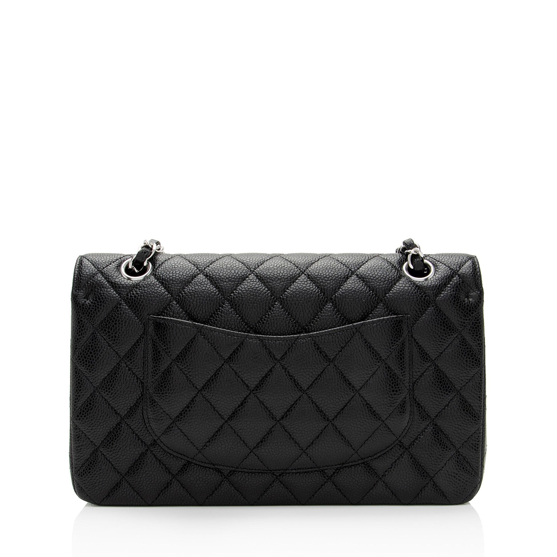 Chanel Caviar Classic Double Flap SHF-Xtaxo5 Leather Shoulder Bag
