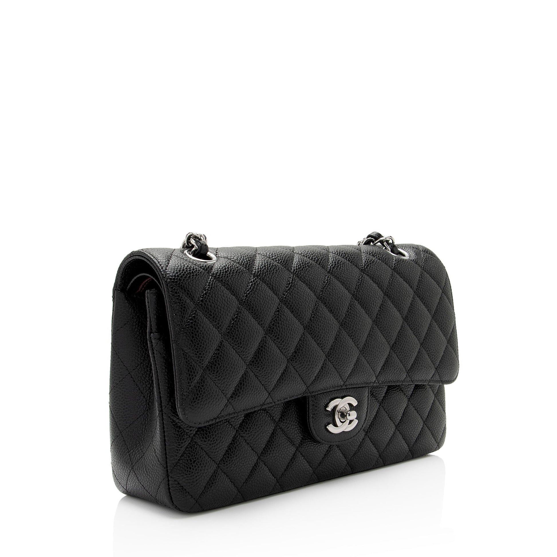 Chanel Caviar Classic Double Flap SHF-Xtaxo5 Leather Shoulder Bag