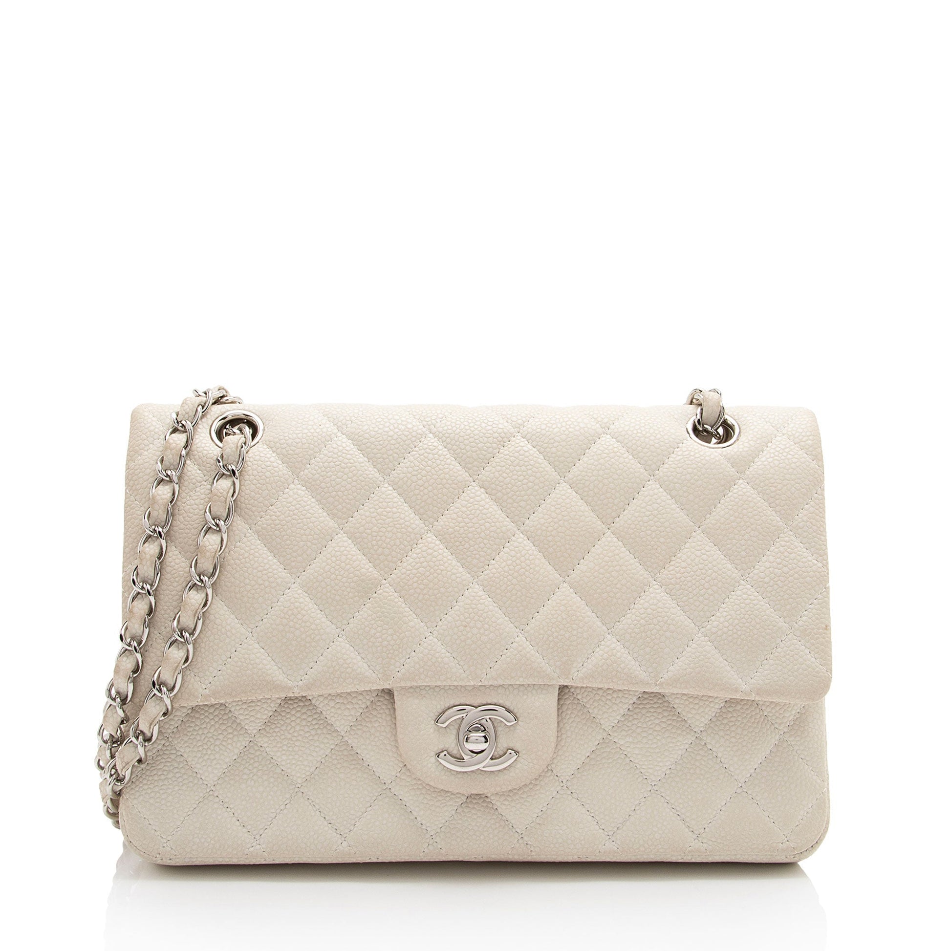 Chanel Caviar Classic Double Flap Leather Shoulder Bag