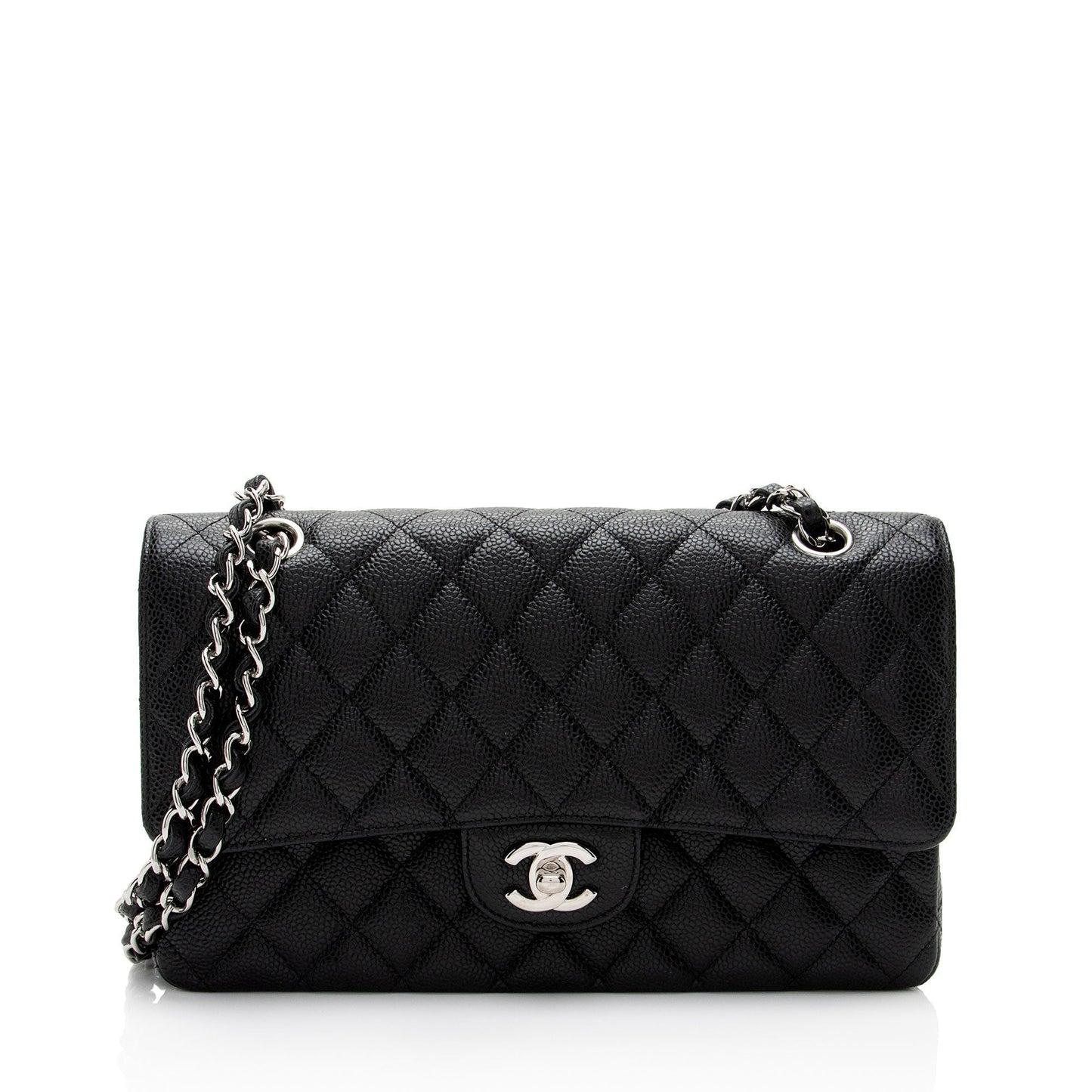 Chanel Caviar Classic Double Flap SHF-QtEapM Leather Shoulder Bag