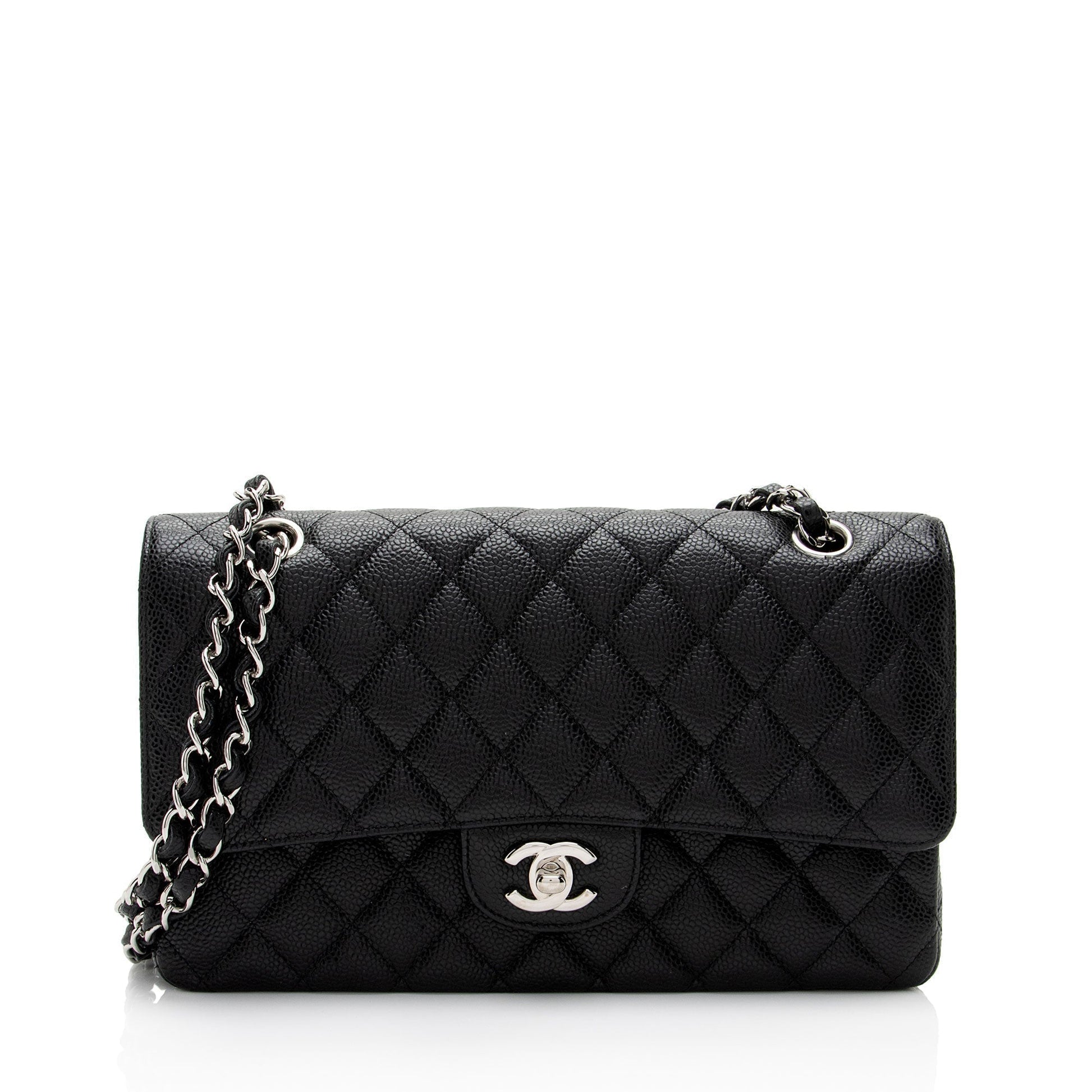 Chanel Caviar Classic Double Flap SHF-QtEapM Leather Shoulder Bag