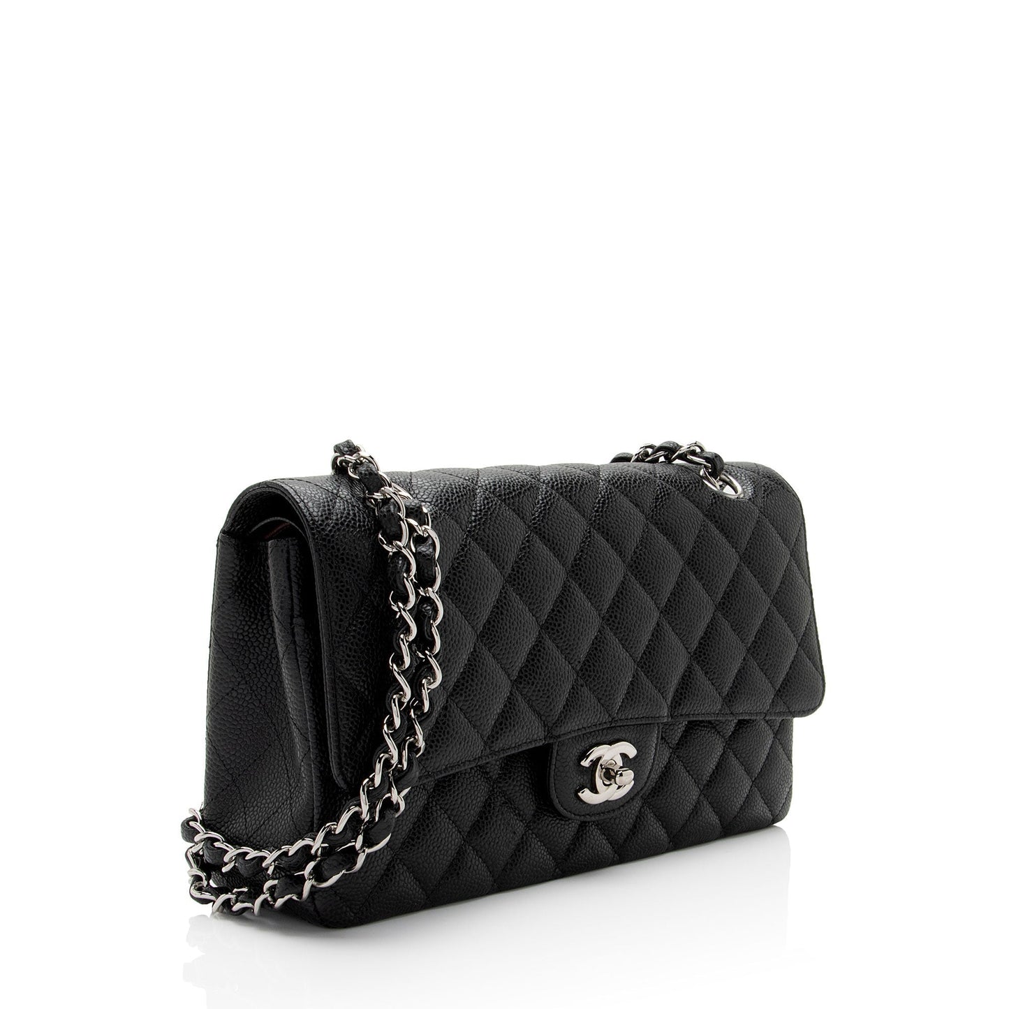 Chanel Caviar Classic Double Flap SHF-QtEapM Leather Shoulder Bag