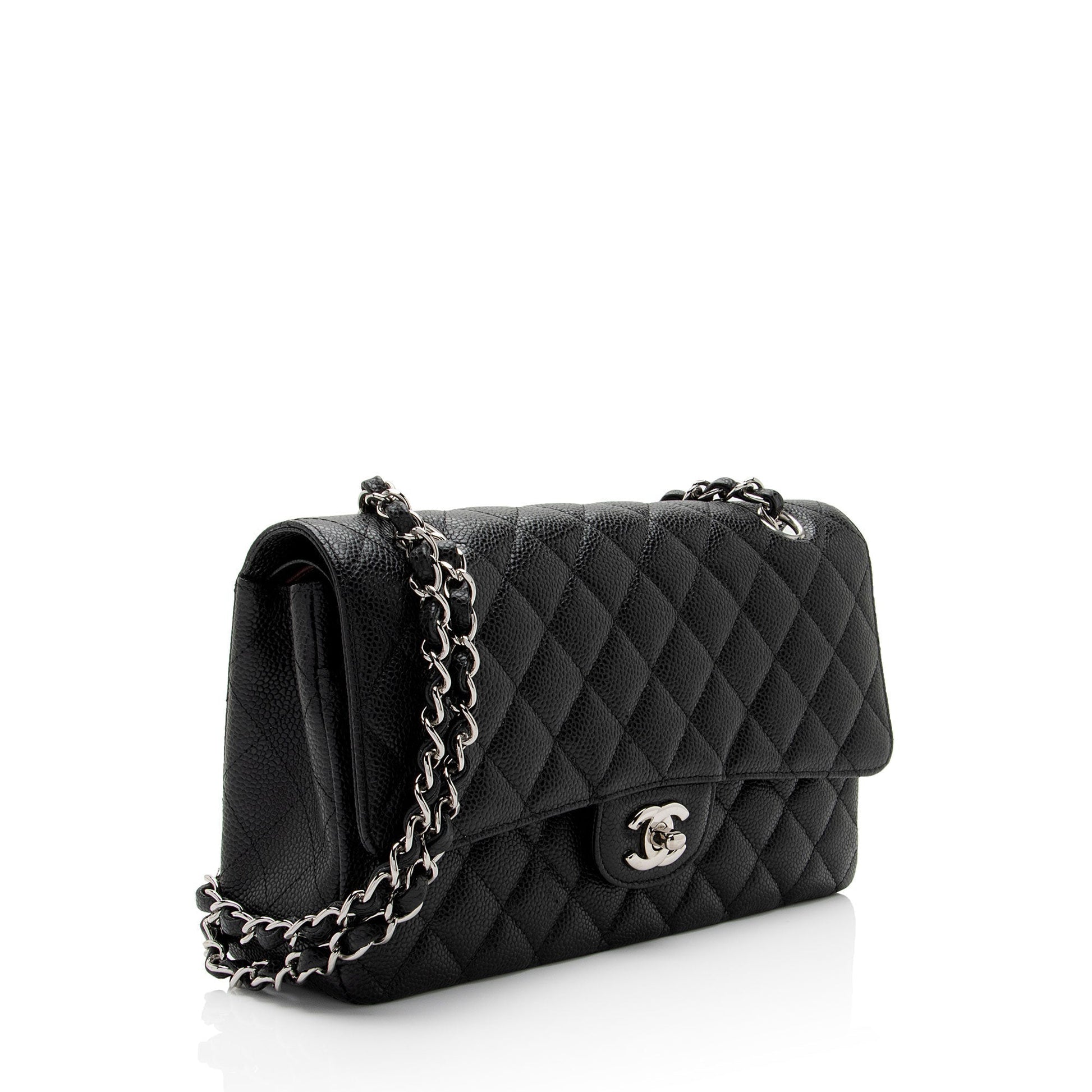 Chanel Caviar Classic Double Flap SHF-QtEapM Leather Shoulder Bag