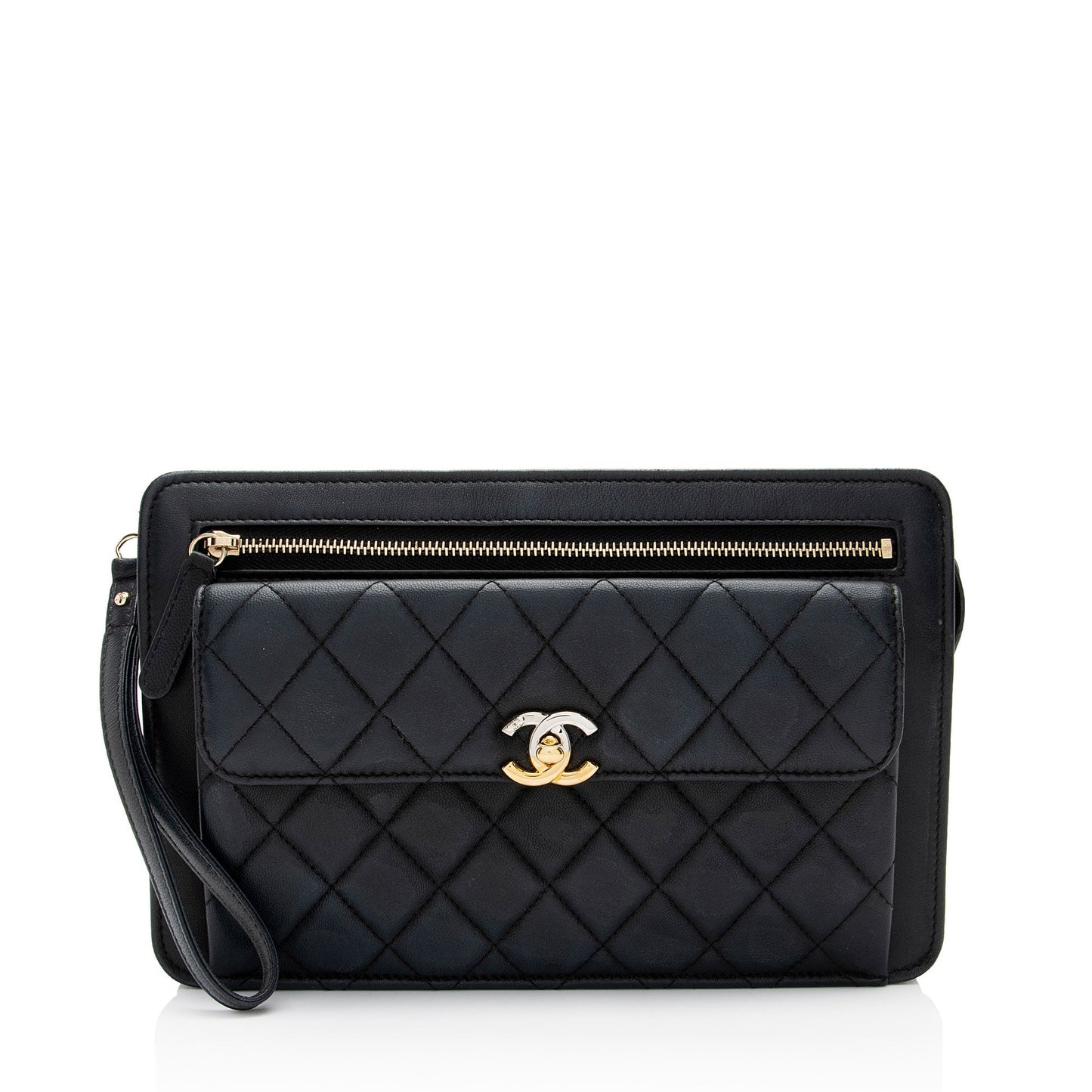 Chanel Caviar Classic Trendy Leather Handbag