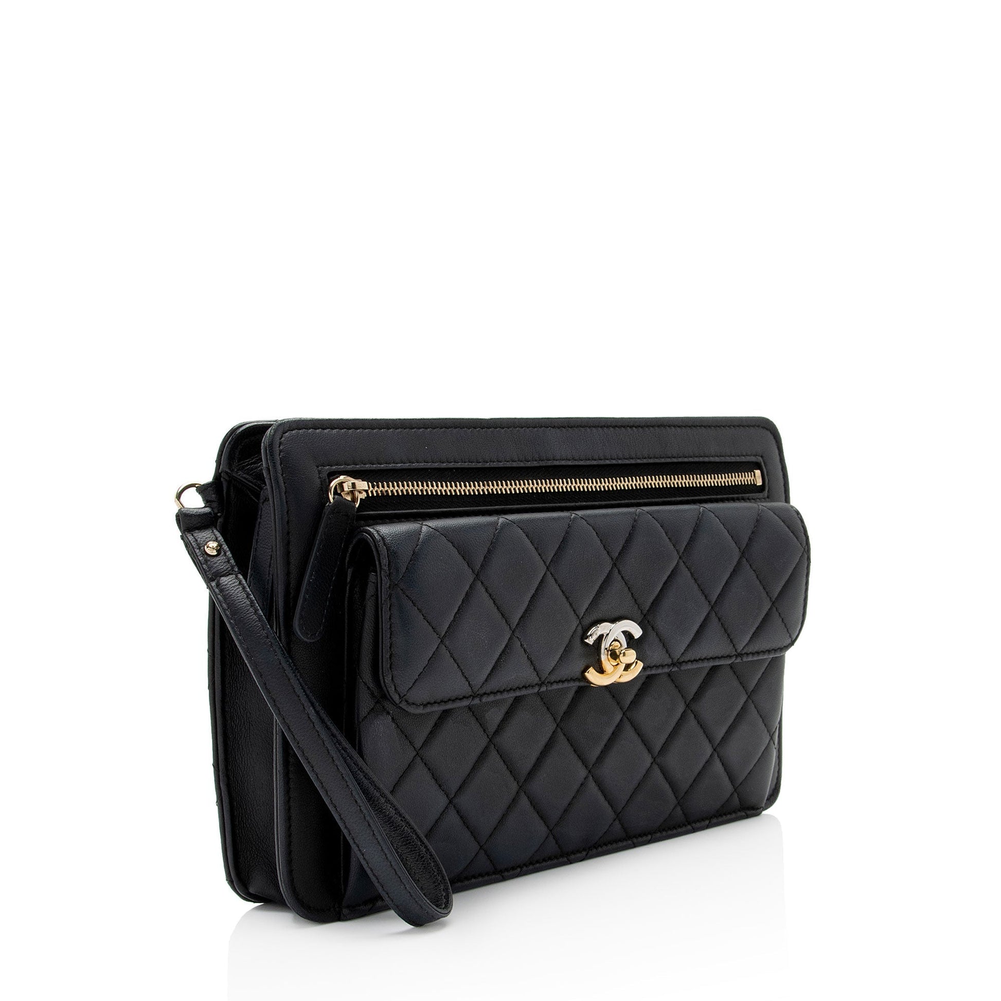 Chanel Caviar Classic Trendy Leather Handbag