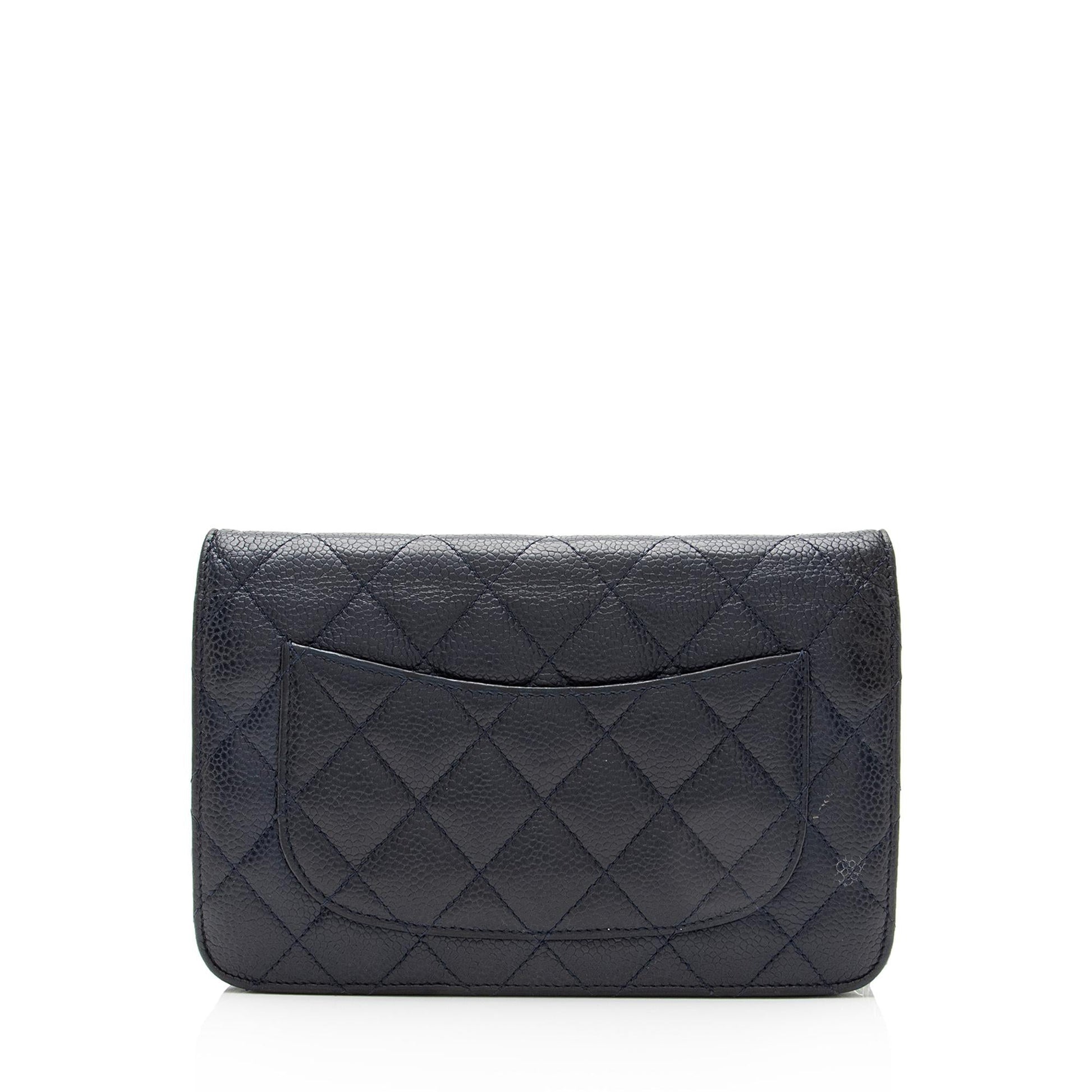 Chanel Caviar Classic on SHF Leather Wallet Case