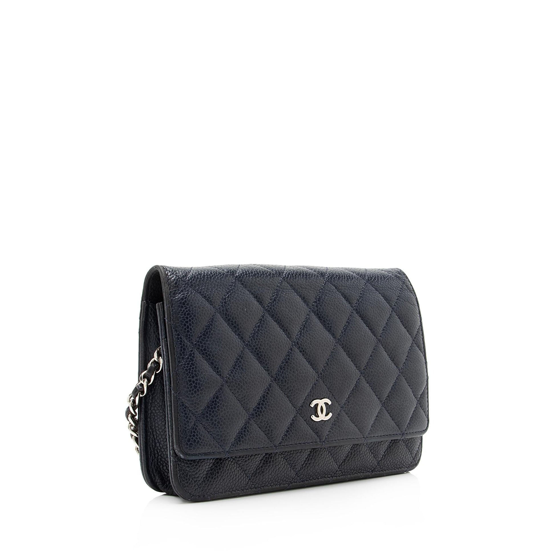 Chanel Caviar Classic on SHF Leather Wallet Case
